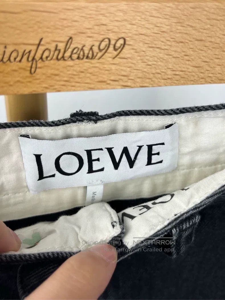 Other Loewe Black Patchwork Letter Logo Denim Long Pants Size 42" / US 20 - 4 Thumbnail