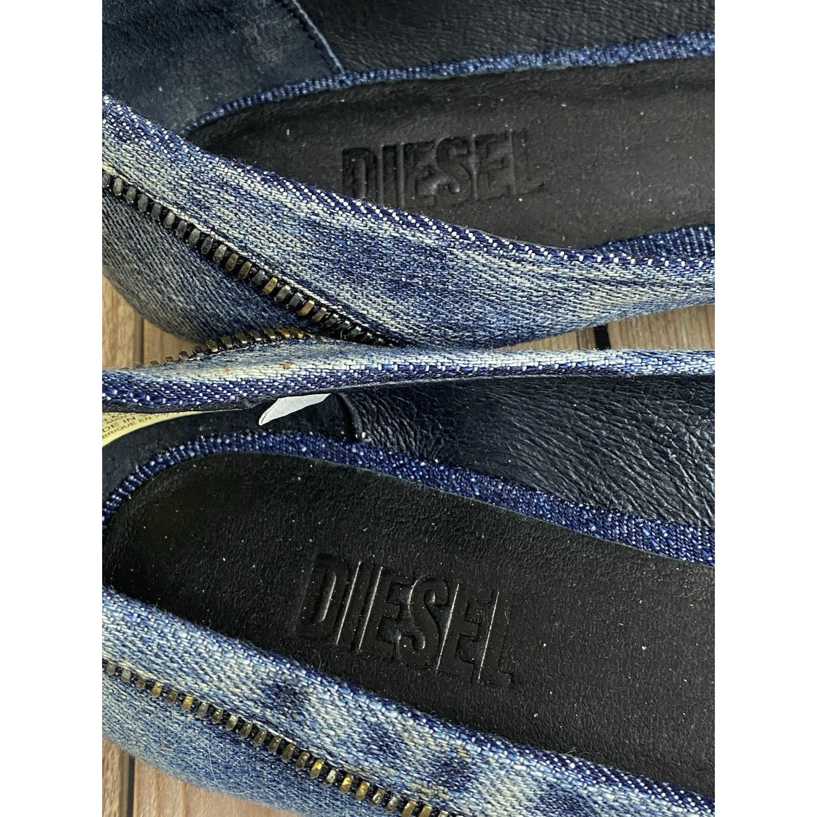 Diesel NWOT Diesel FALKY Women 7.5US Denim Blue Modern Ballet Shoes Size US 7.5 / IT 37.5 - 4 Thumbnail