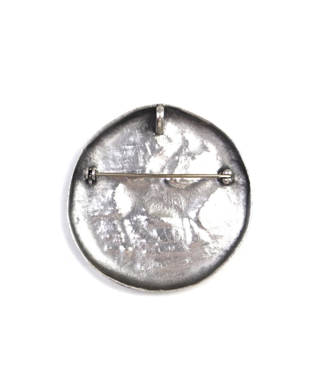 Vintage 1990S “GWANO” HANDCRAFTED METAL BROOCH Size ONE SIZE - 2 Thumbnail