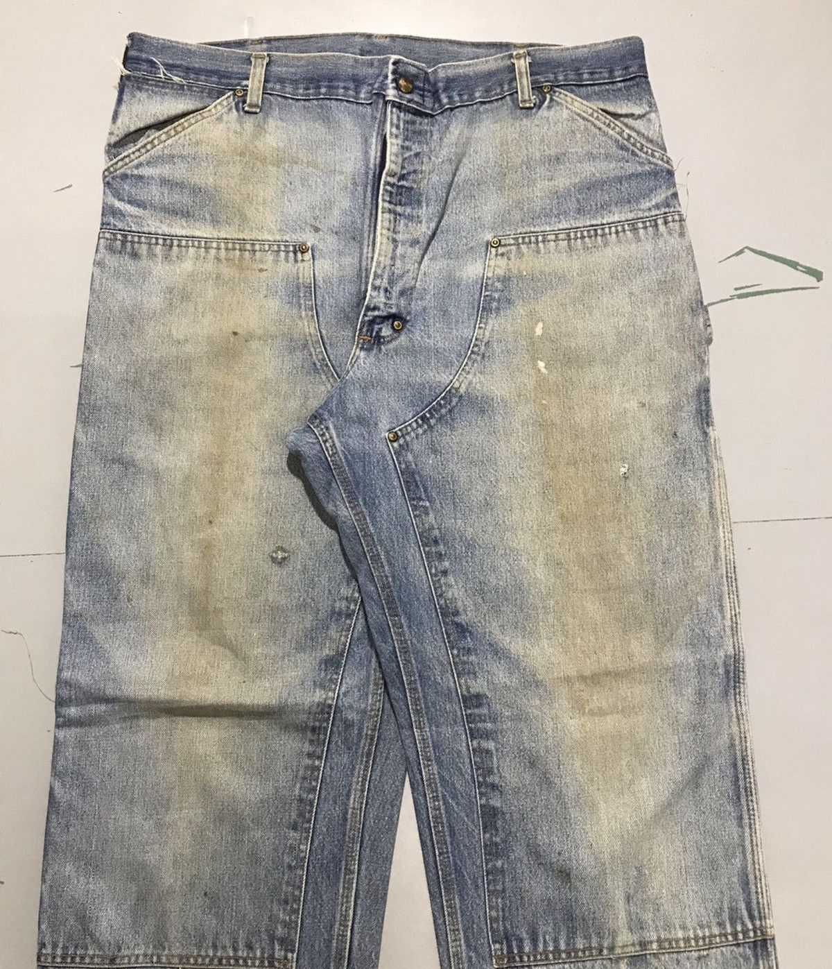Carhartt Vintage super thrashed carhartt double knee denim Size US 40 / EU 56 - 3 Thumbnail