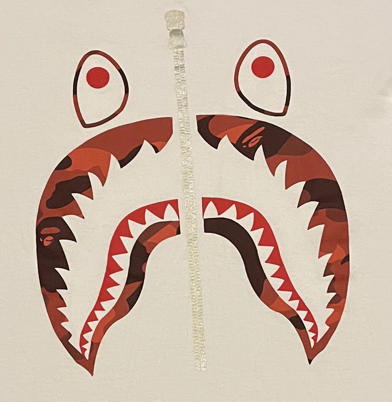 Bape Bape camo shark tee shirt Size US M / EU 48-50 / 2 - 3 Thumbnail