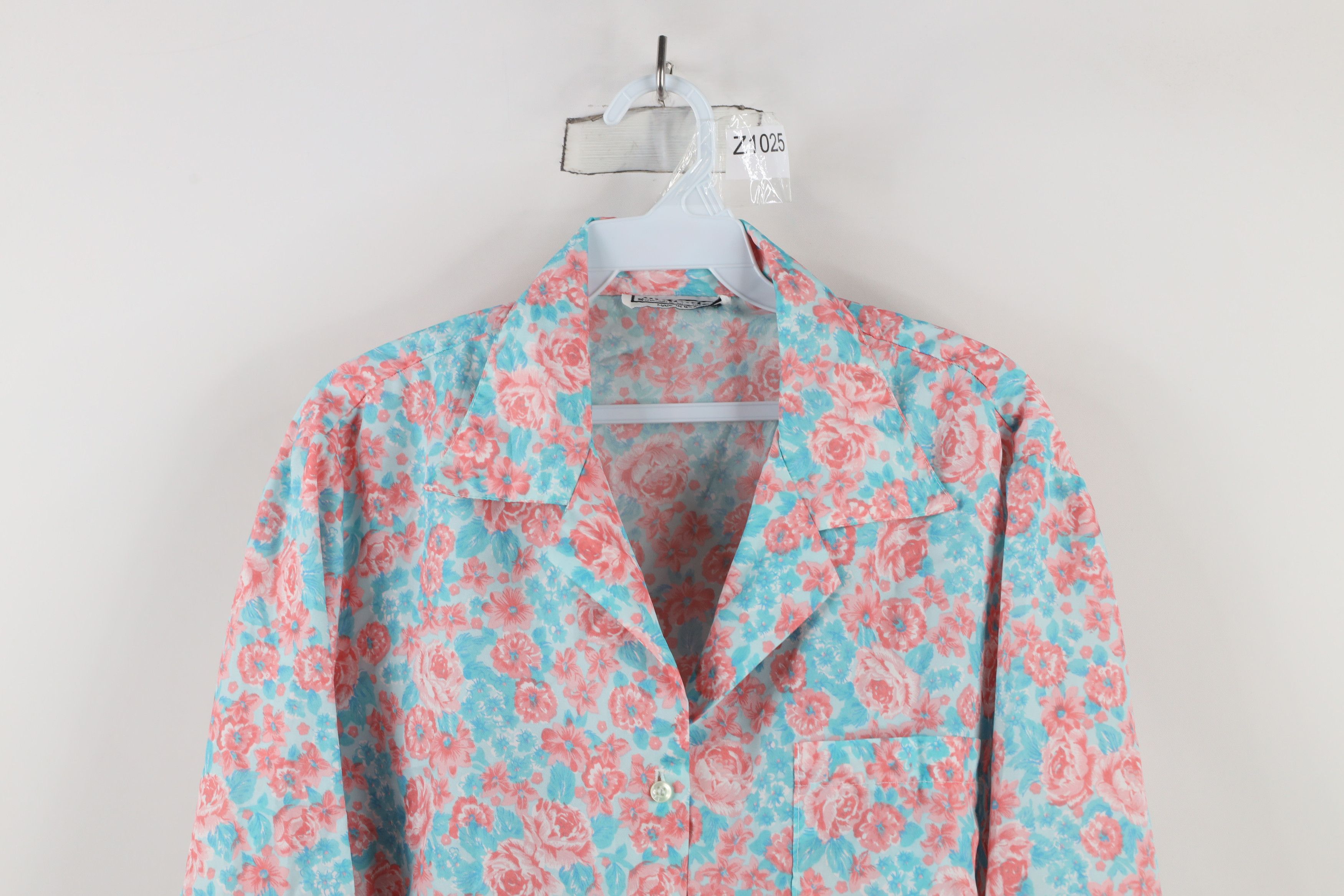 Vintage Vintage 70s Streetwear Over Print Collared Button Shirt USA Size L / US 10 / IT 46 - 2 Thumbnail