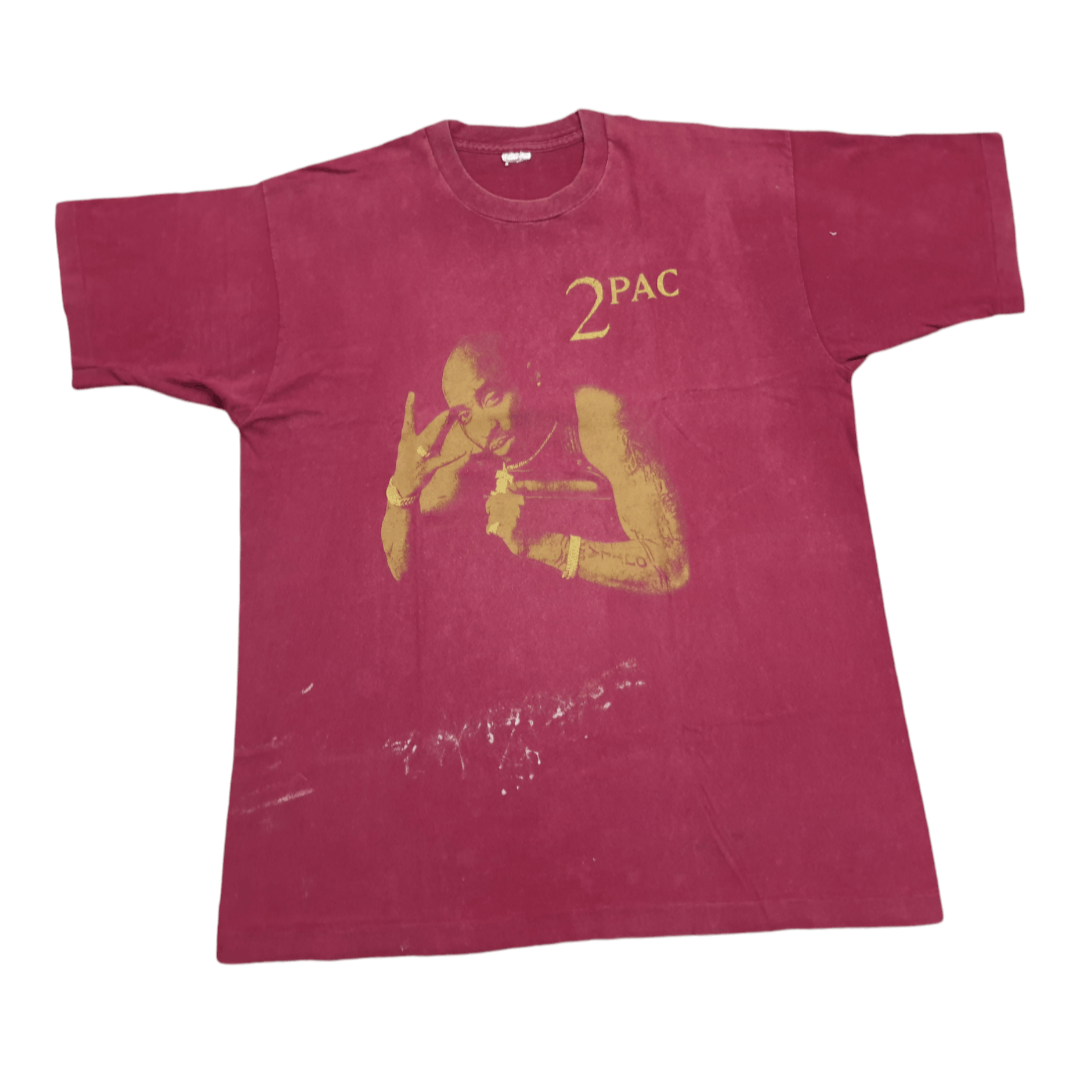 Death Row Records × Vintage 90s 2 PAC Death Row Records T-shirt Size US XL / EU 56 / 4 - 1 Thumbnail