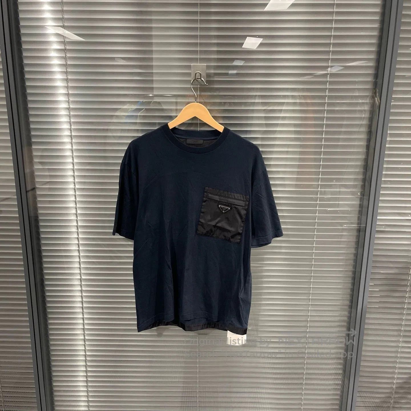 Prada Black Short Sleeve T-Shirt with Patch Pocket. Size US M / EU 48-50 / 2 - 1 Thumbnail