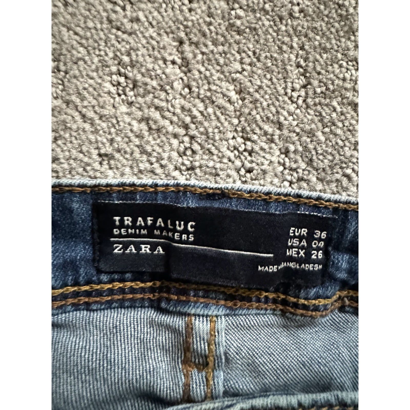 Zara Zara Trafaluc Jeans Women Size 4 Blue Slim Distressed 30x30 Womens Size 27" / US 4 / IT 40 - 5 Thumbnail