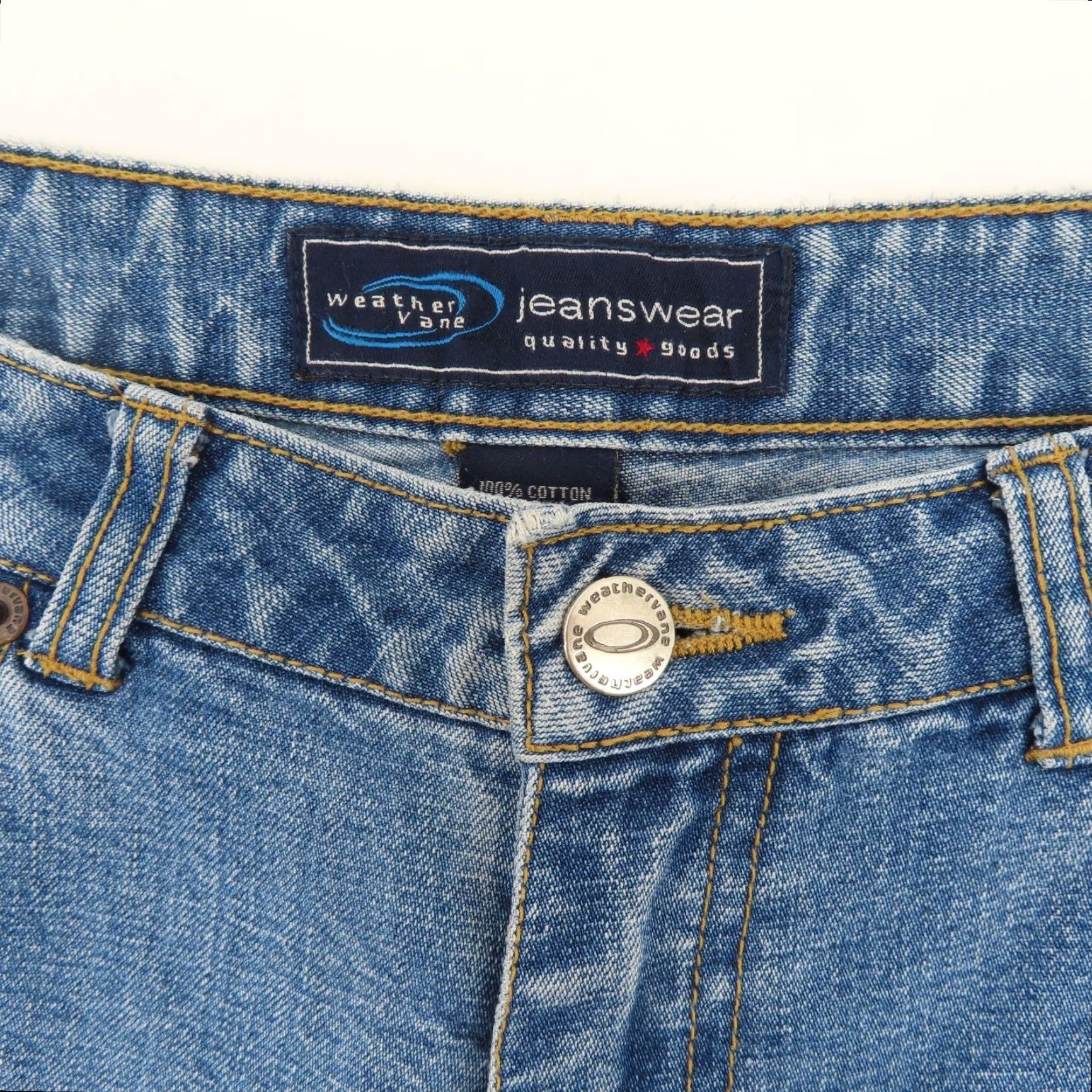 Vintage VINTAGE Weathervane Jeans Flared 5-Pocket Denim Blue Juniors 5 Regular 31" Inseam Boys? Womens? Size 27" / US 4 / IT 40 - 7 Thumbnail