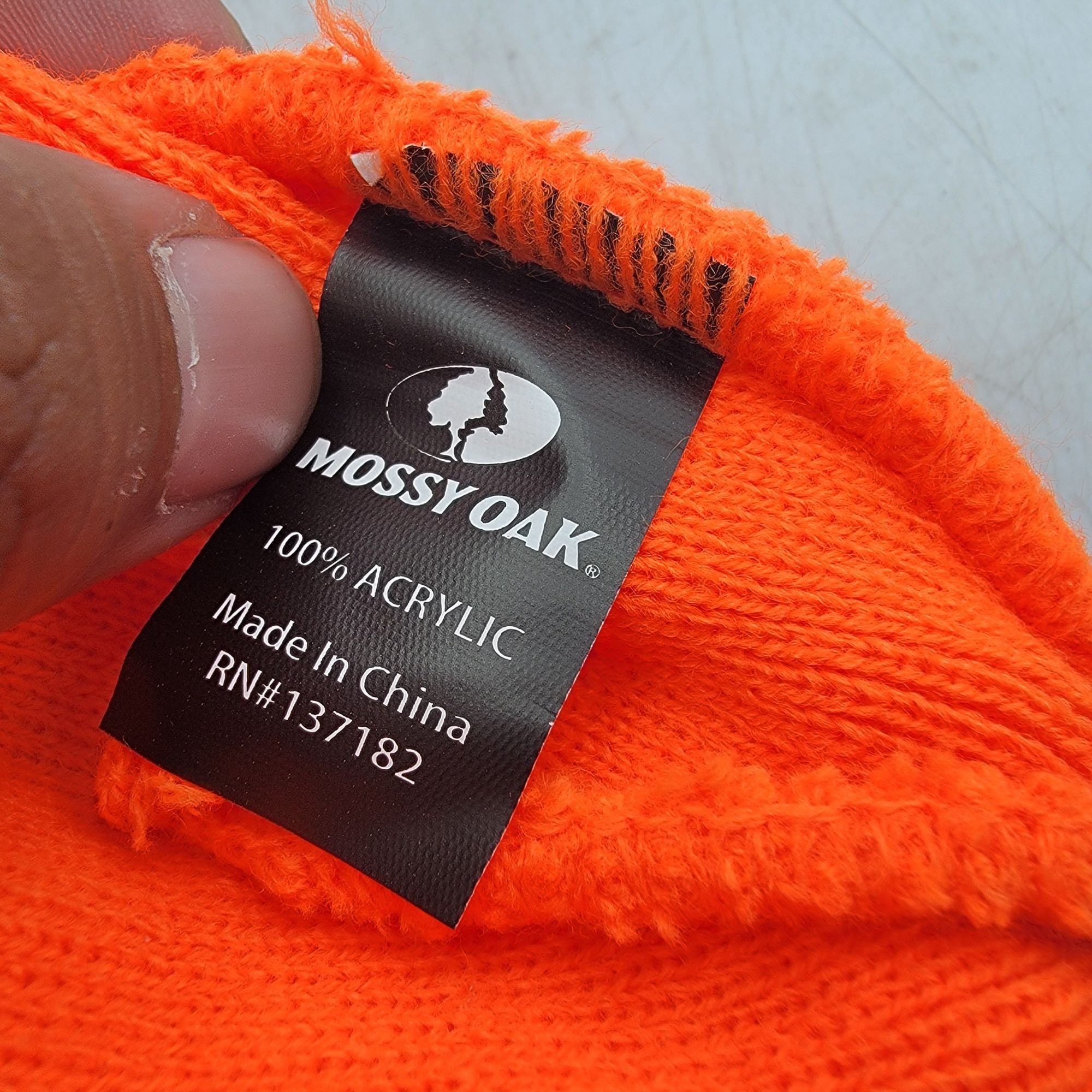 Mossy Oaks Mossy Oak Blaze Orange Beanie Hat Winter Warm Snow Casual Co Size ONE SIZE - 6 Thumbnail