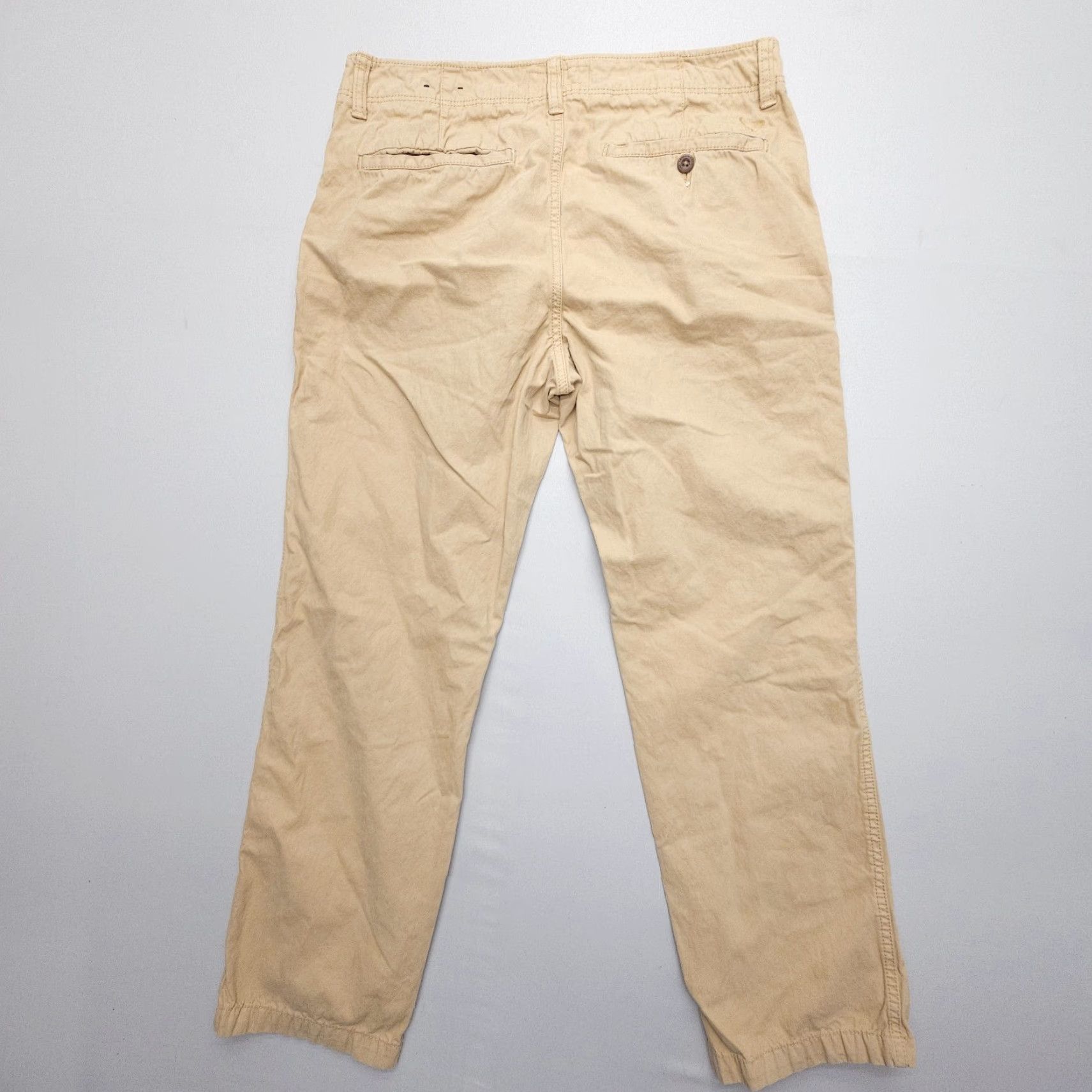 American Eagle Outfitters American Eagle Original Straight Chino Pants Mens 32 Tan Cotton Size US 32 / EU 48 - 2 Thumbnail