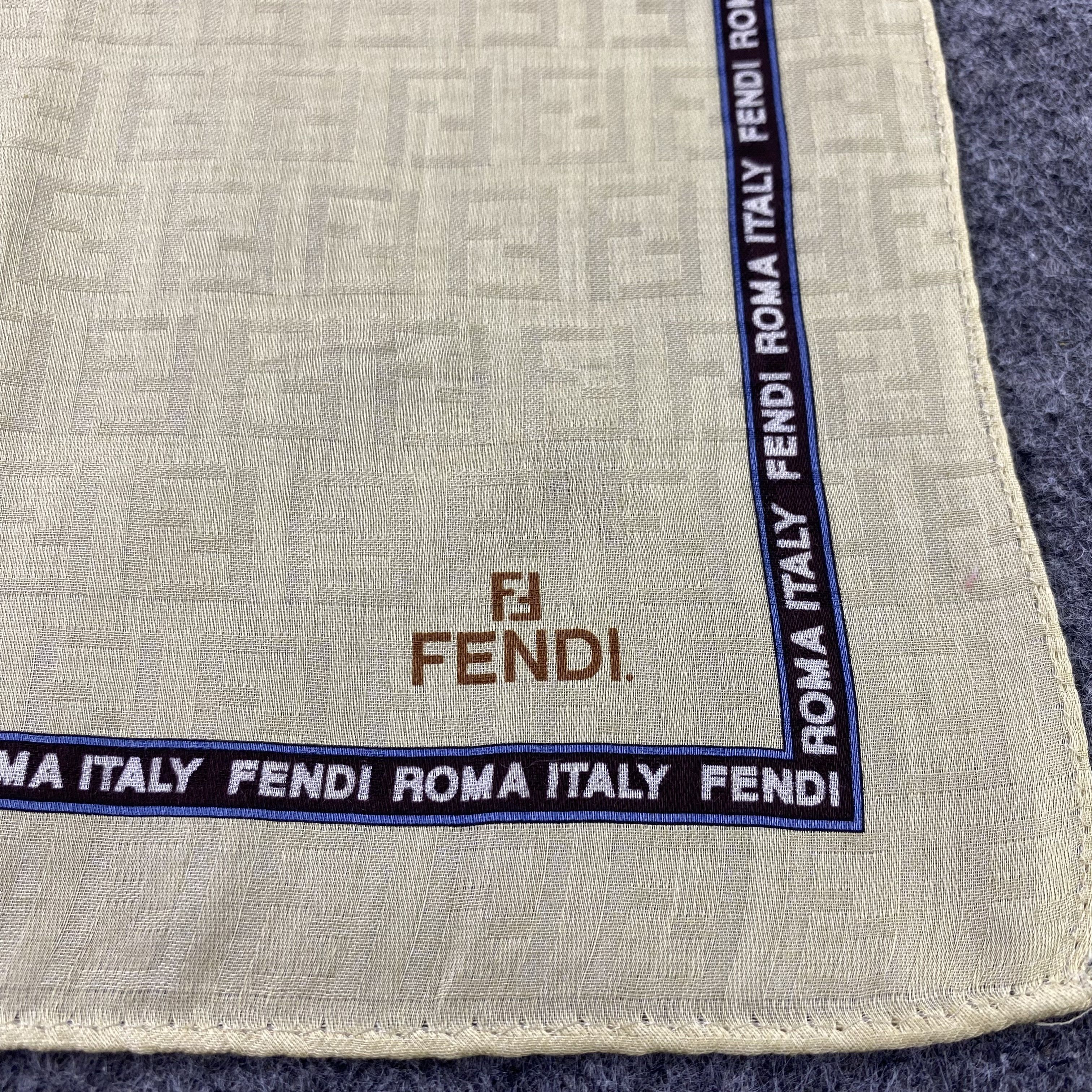 Fendi Fendi Handkerchief Neckerchief Bandana-B1670 Size ONE SIZE - 7 Thumbnail