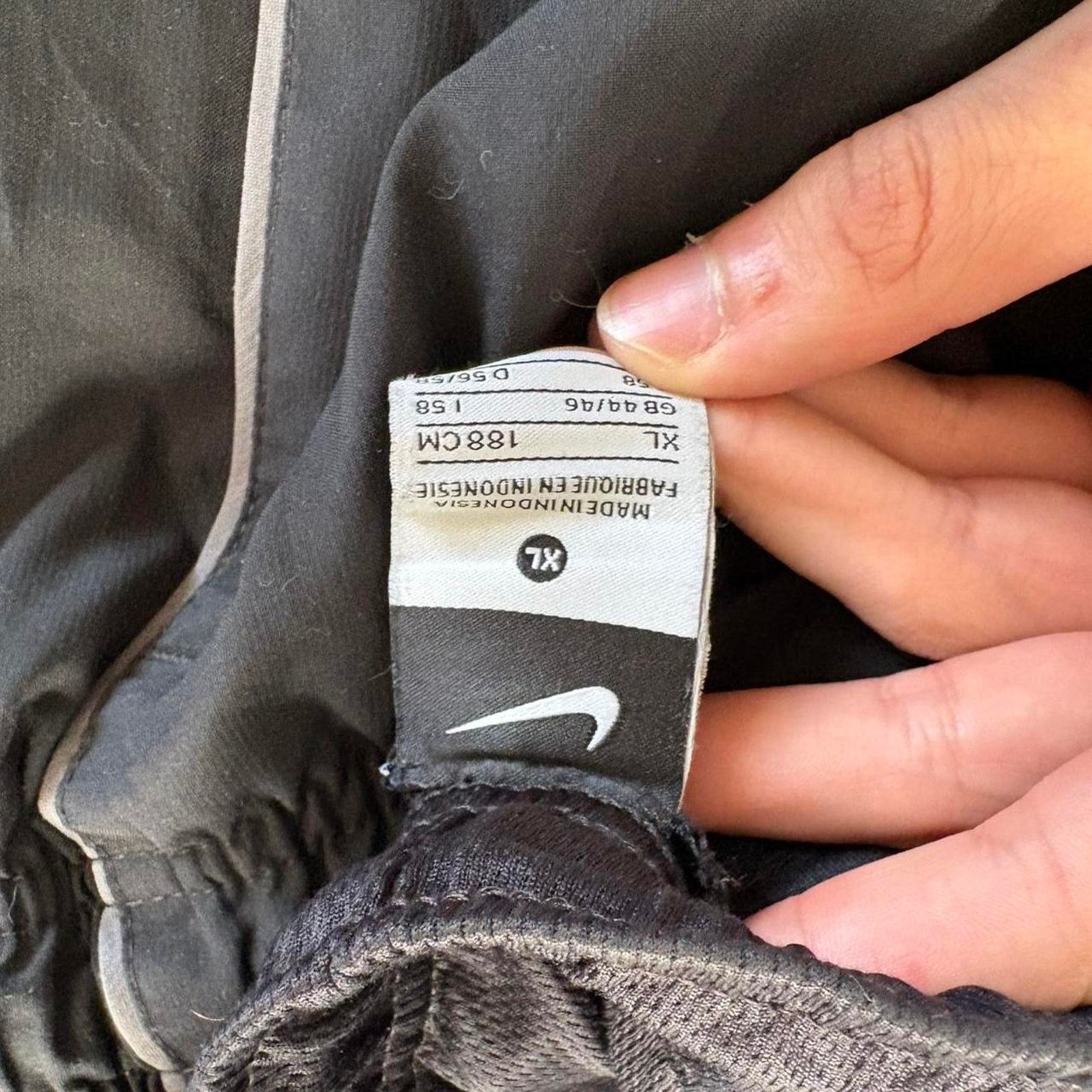 Nike Y2k 2000s nike black track windbreaker pants size XL Size US 32 / EU 48 - 6 Thumbnail