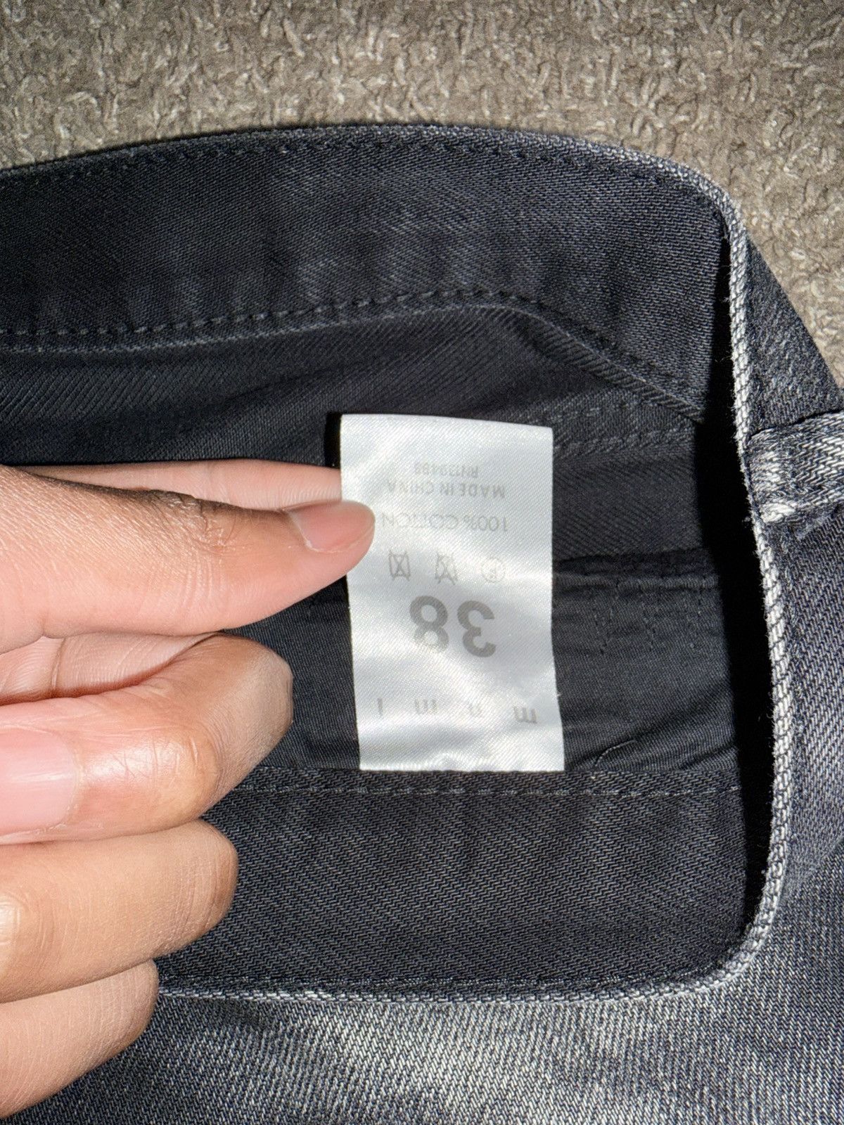 MNML BLACK BAGGY RIP DENIM SHORTS Size US 38 / EU 54 - 3 Thumbnail