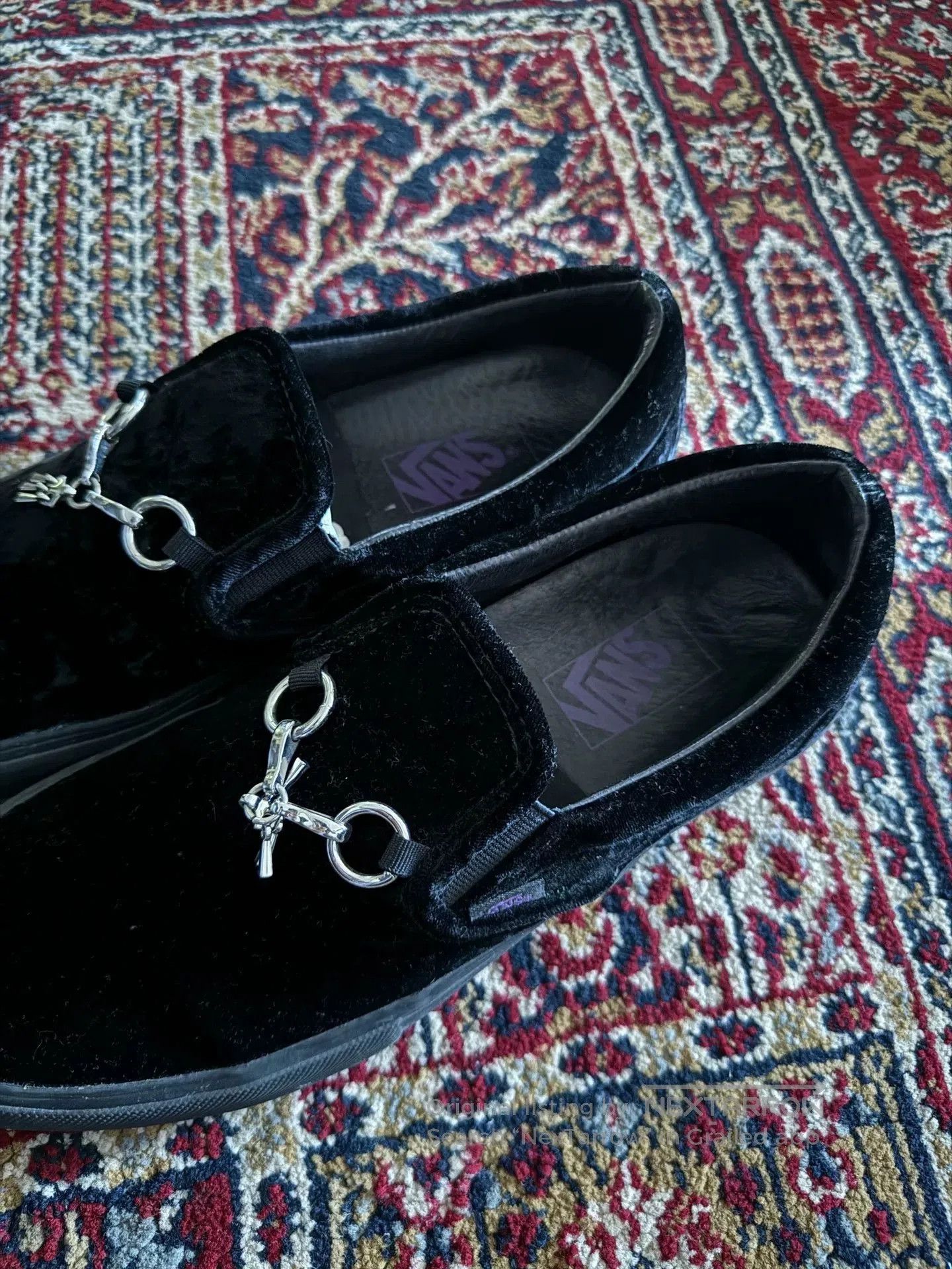 Needles Needles Vans Collaboration Black Velvet Shoes. Size US 10 / EU 43 - 3 Thumbnail