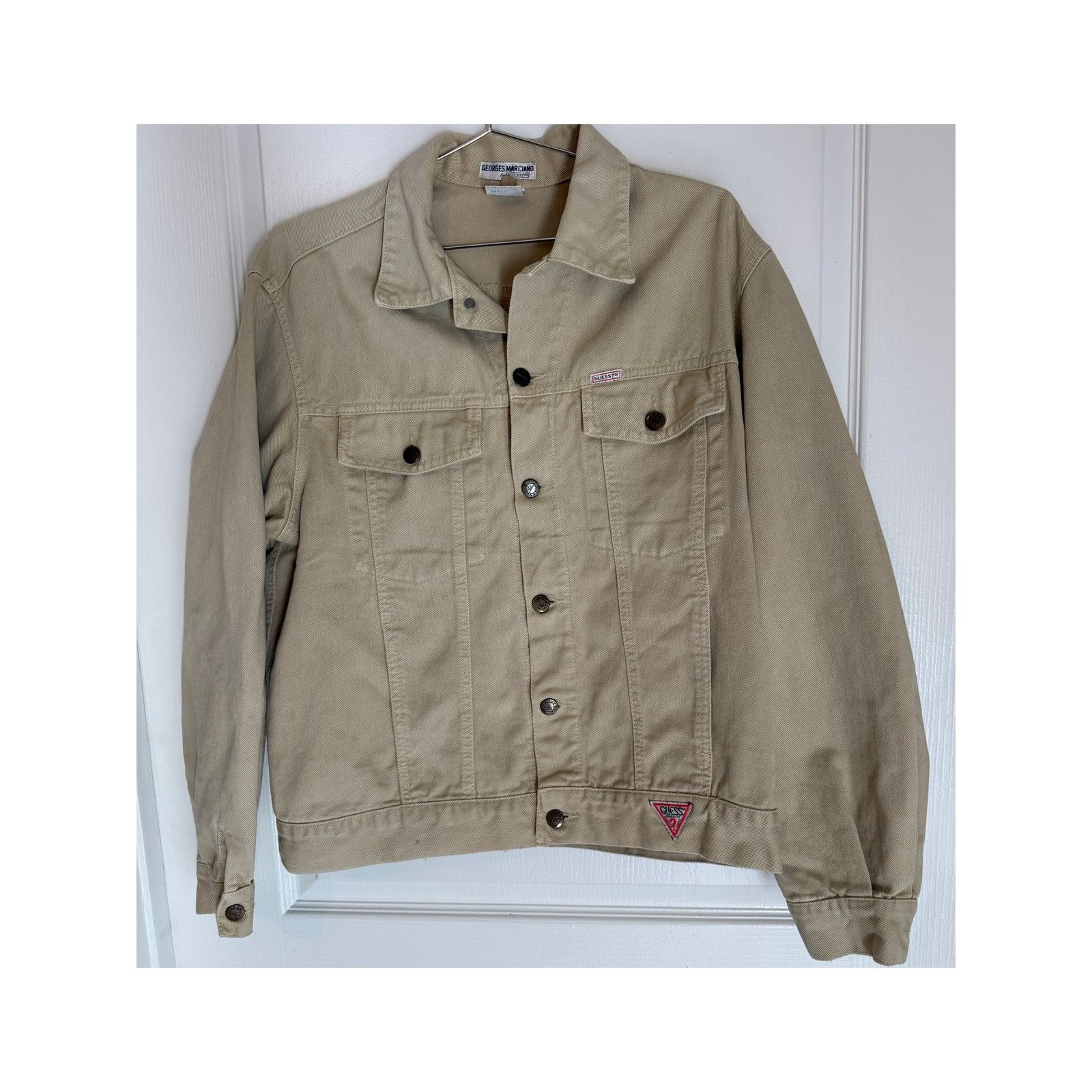 Guess Vintage 80s Guess by Georges Marciano USA Denim Trucker Size US XL / EU 56 / 4 - 1 Thumbnail