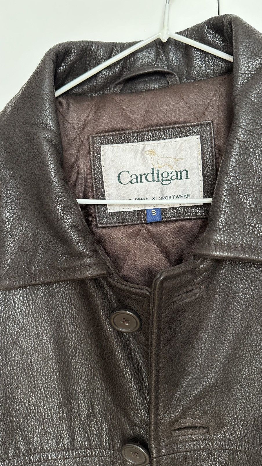 Leather × Vintage Vintage 100% Leather Jacket “Cardigan” Size US M / EU 48-50 / 2 - 2 Thumbnail