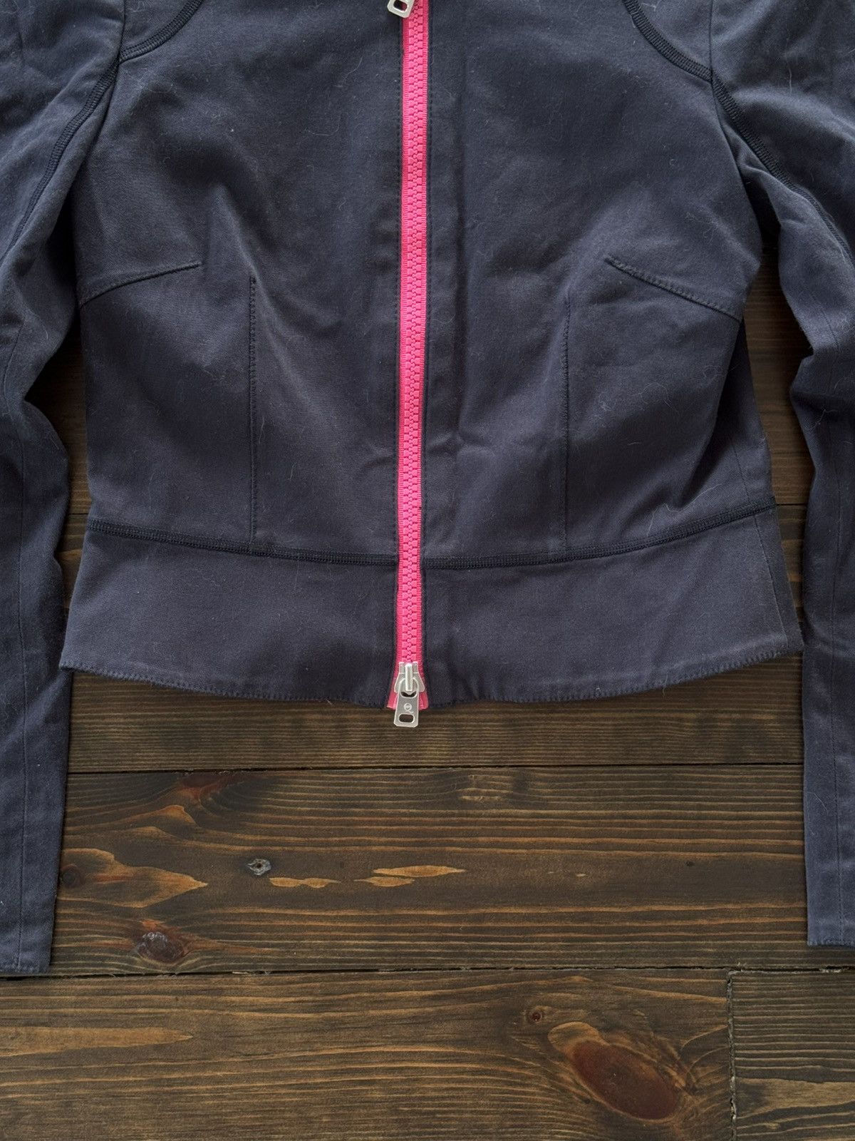Alexander McQueen 00s Alexander Mcqueen Avant Garde Zip Up Blazer Jacket Size XS / US 0-2 / IT 36-38 - 3 Thumbnail