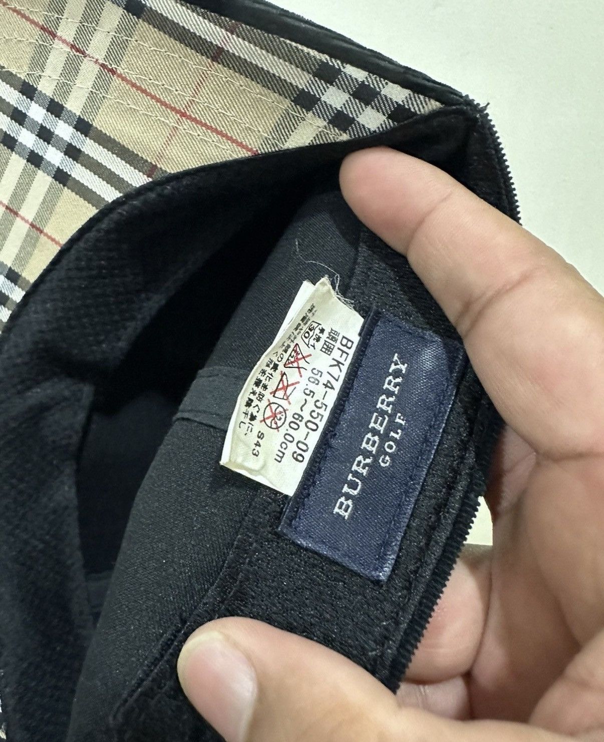 Burberry VTG Burberry Golf Nova Checked Hat Size ONE SIZE - 7 Thumbnail