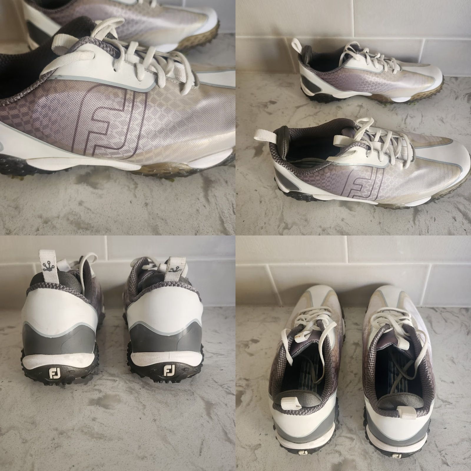 Footjoy FootJoy Sneaker Mens 9.5W Gray Freestyle 2 Athletic Golf Lace Up Casual Comfort Size US 10 / EU 43 - 8 Thumbnail