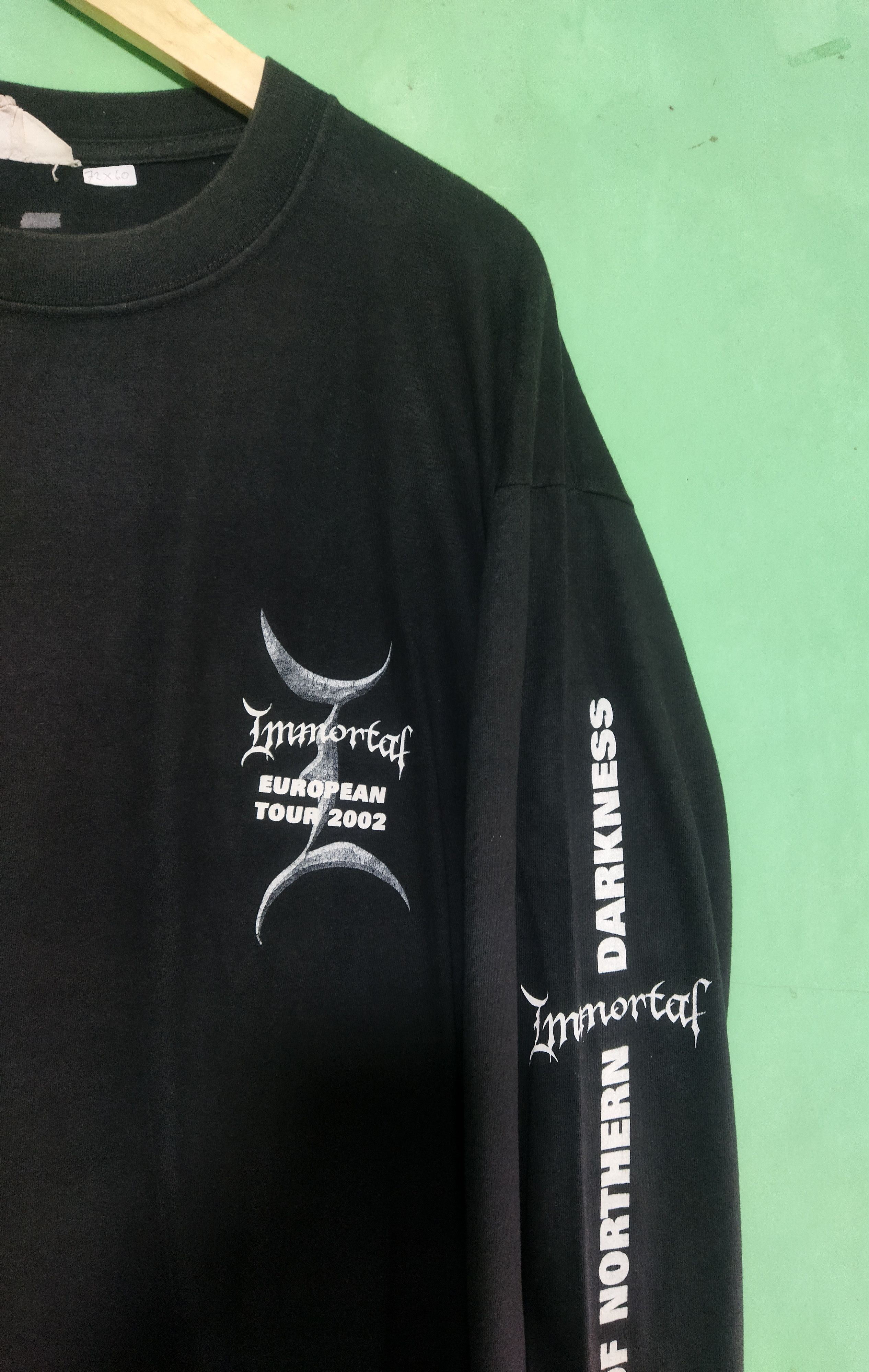 Band Tees Vintage IMMORTAL European tour 2002 Size US XL / EU 56 / 4 - 2 Thumbnail