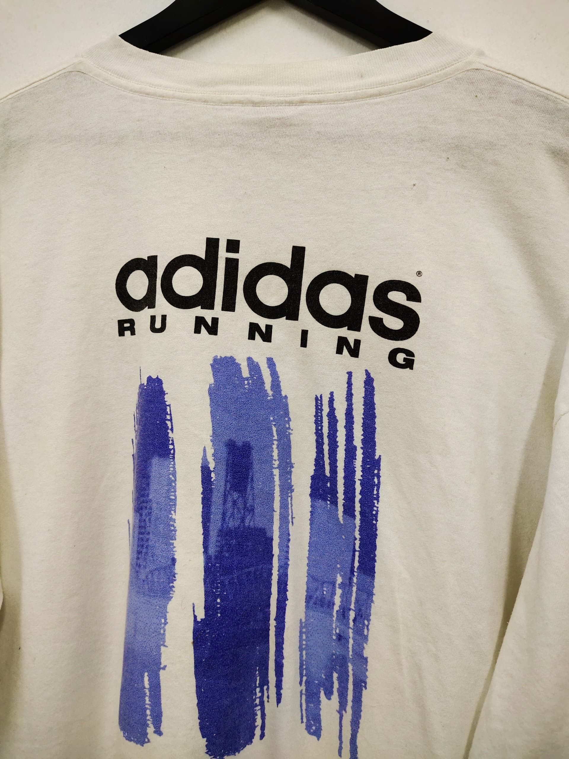 Adidas Vintage 1994 Adidas Runner single stich t shirt Size US XL / EU 56 / 4 - 5 Thumbnail