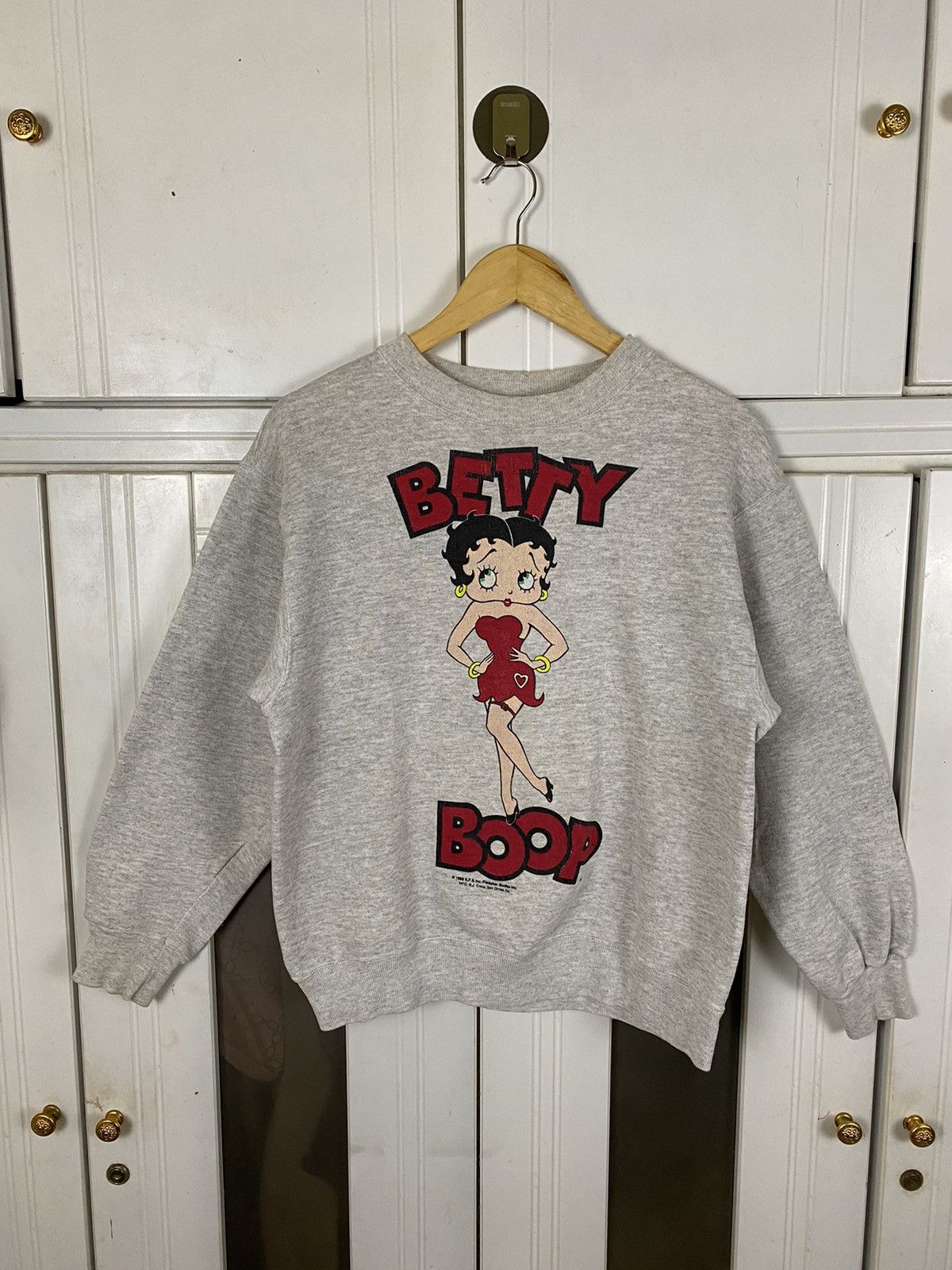 Cartoon Network × Vintage Vintage 80s Betty Boop Sweatshirt Size US S / EU 44-46 / 1 - 1 Thumbnail
