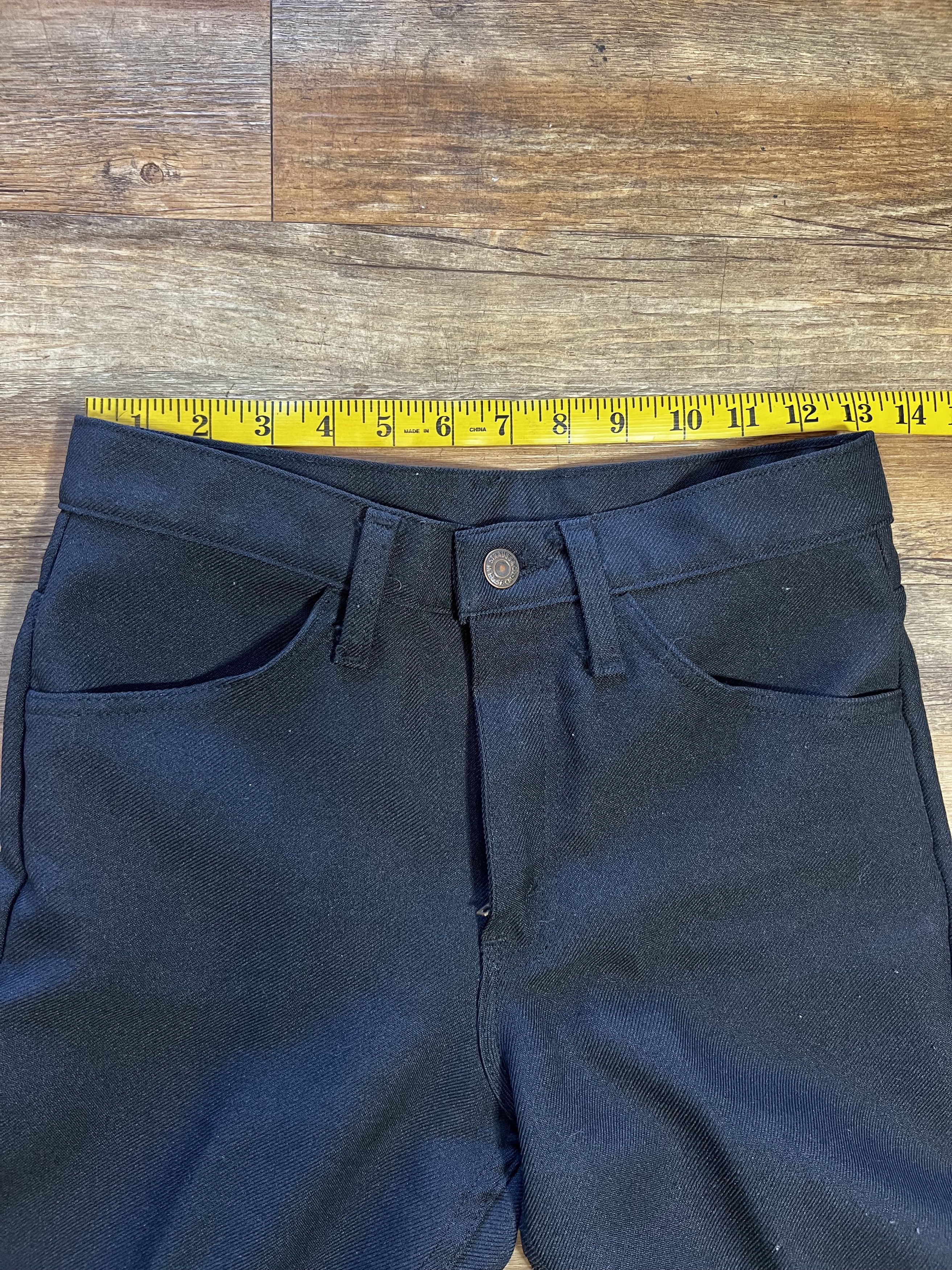 Levi's Vintage Clothing Vintage 1970's Levi's Black Polyester Pants Size US 28 / EU 44 - 9 Thumbnail
