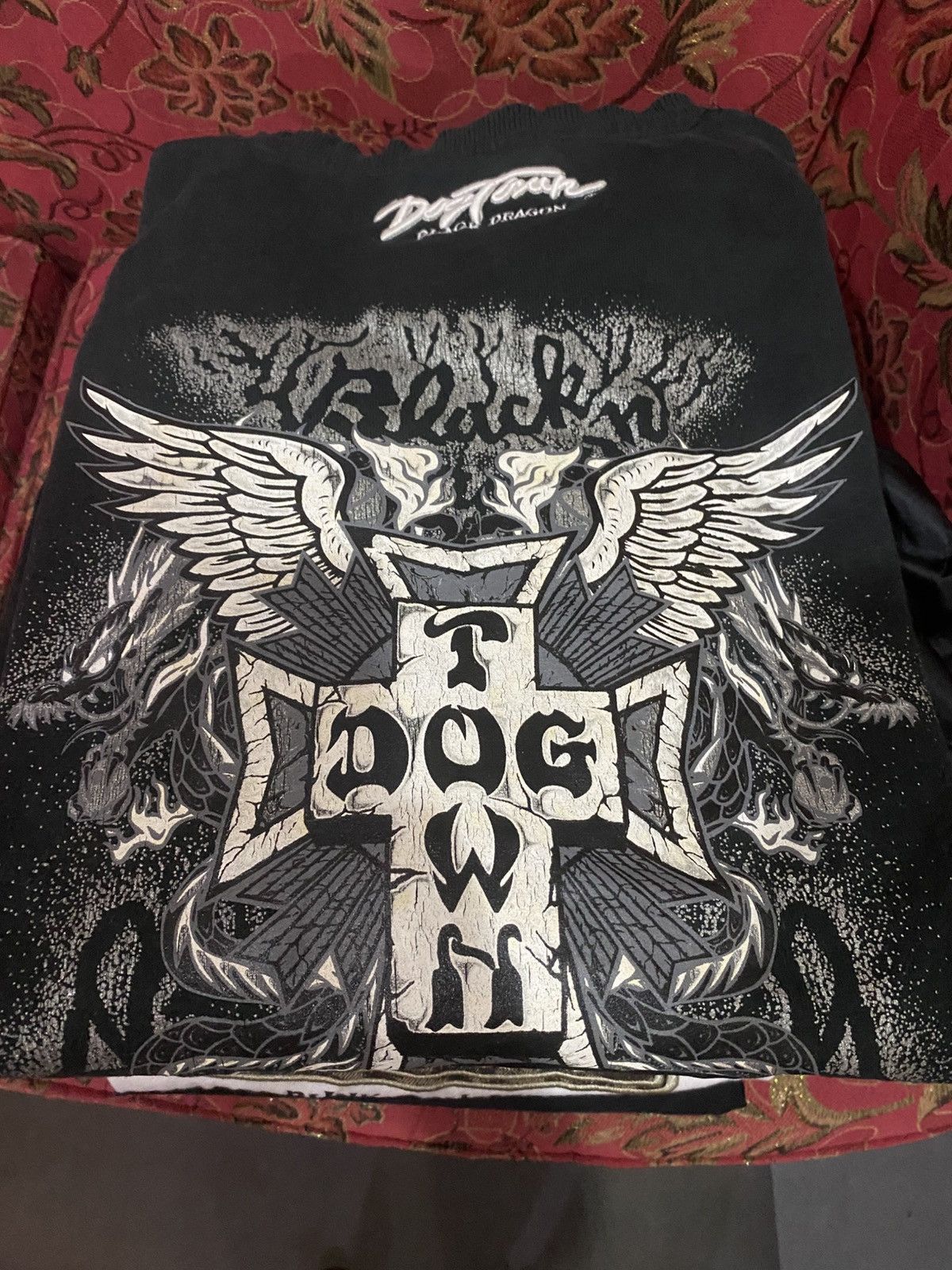 Dogtown Dogtown Black Dragon Cross Graphic Long Sleeve T-Shirt Size US XL / EU 56 / 4 - 9 Thumbnail