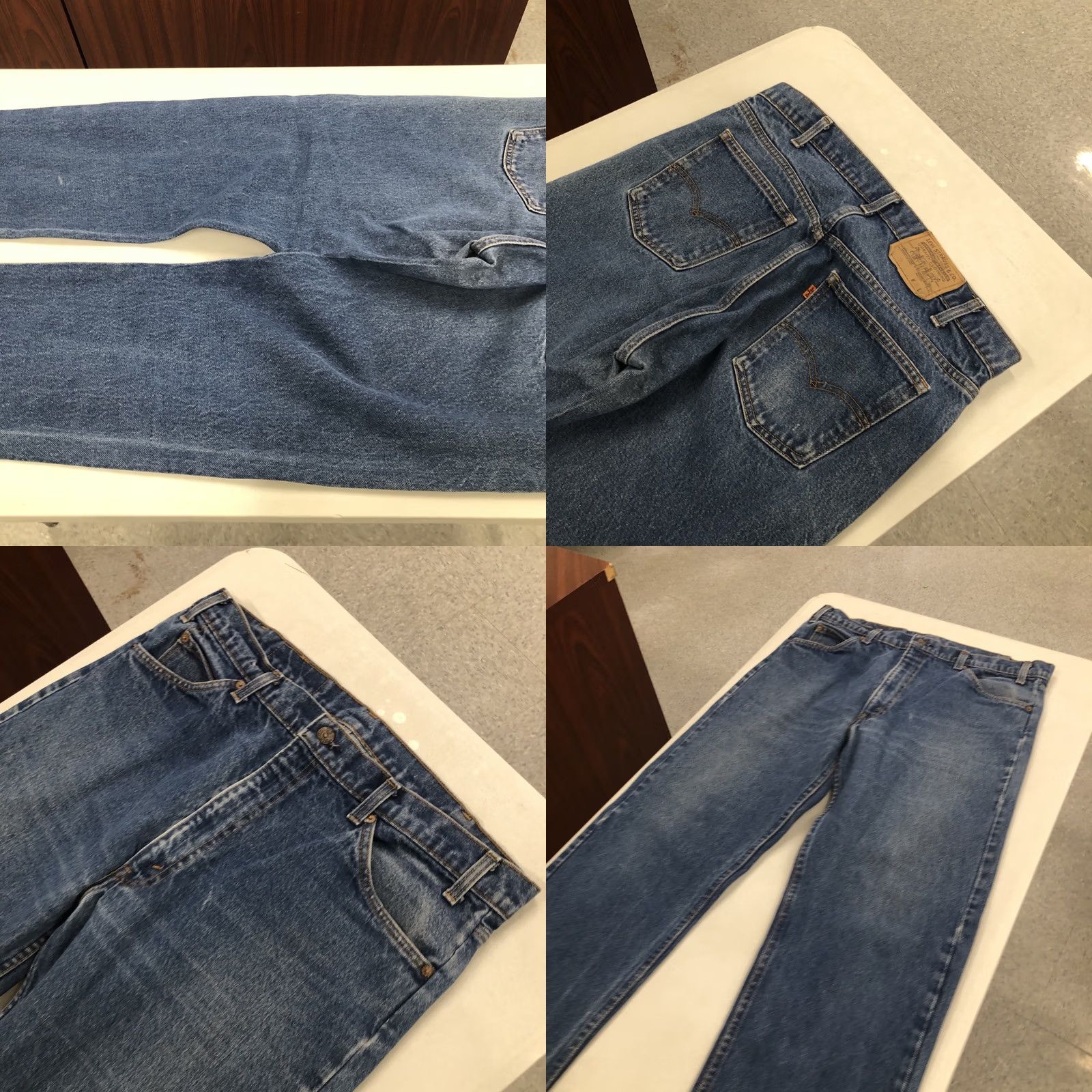 Levi's Levi’s Jeans 550 Orange Tab Medium Wash Denim Relaxed Fit 37 x 30.5 Mens Vintage Blue Cotton 5-Pocket Comfort Modern Classic Size US 37 - 8 Thumbnail