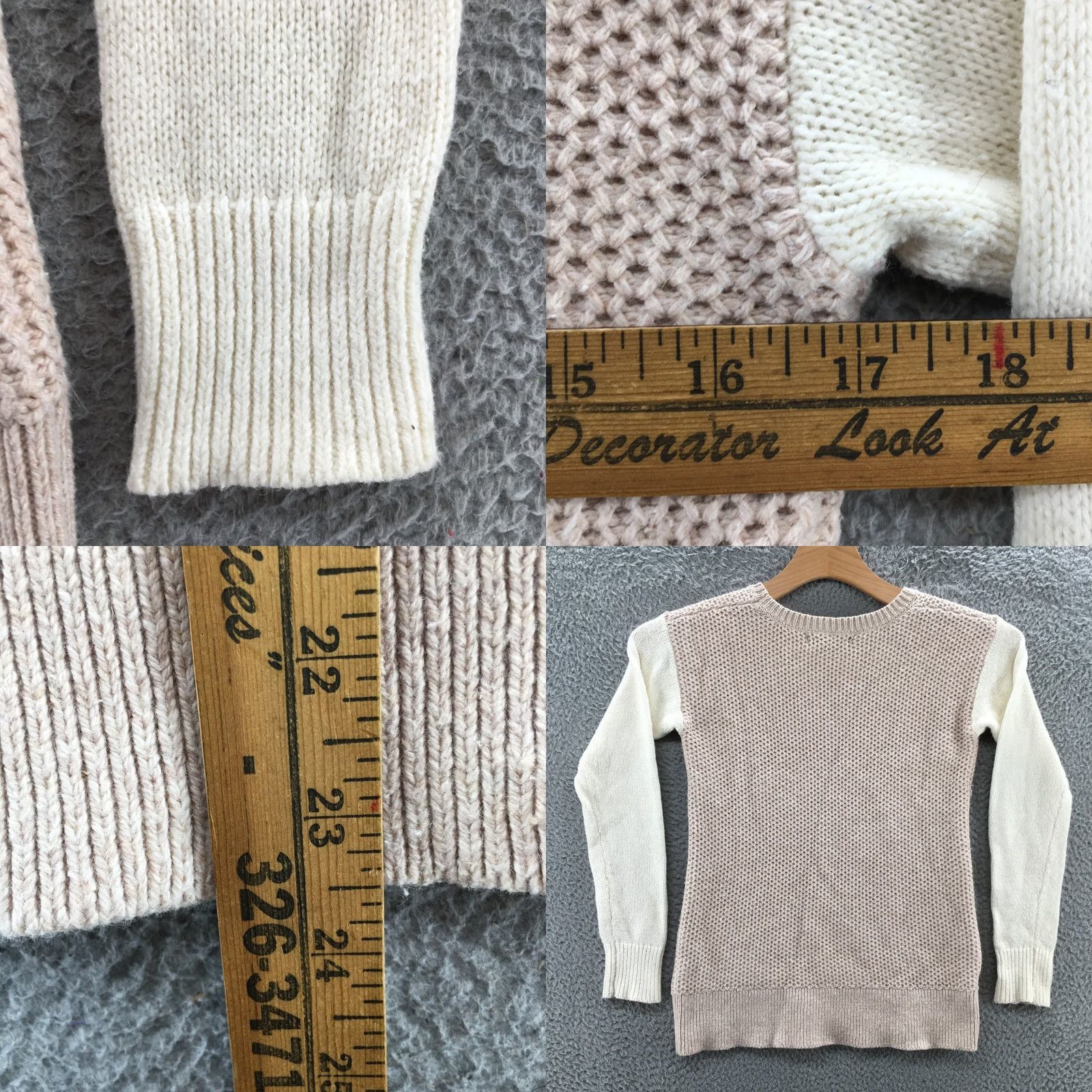 Banana Republic Banana Republic Sweater Womens XS Beige Crew Neck Long Sleeve Knitted Pull Over Size XS / US 0-2 / IT 36-38 - 8 Thumbnail