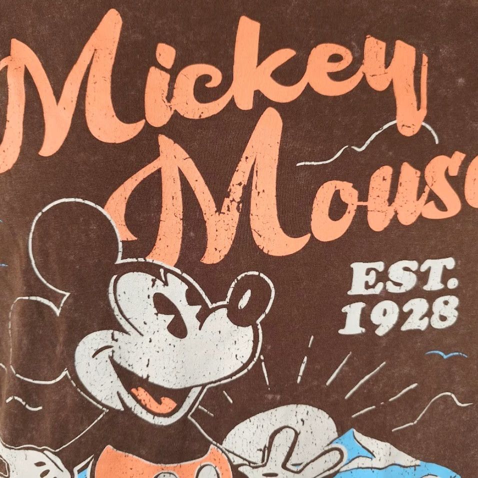 Disney Mickey Mouse T Shirt Mens Size Small Brown Disney Make Life An Adventure Size US S / EU 44-46 / 1 - 3 Thumbnail