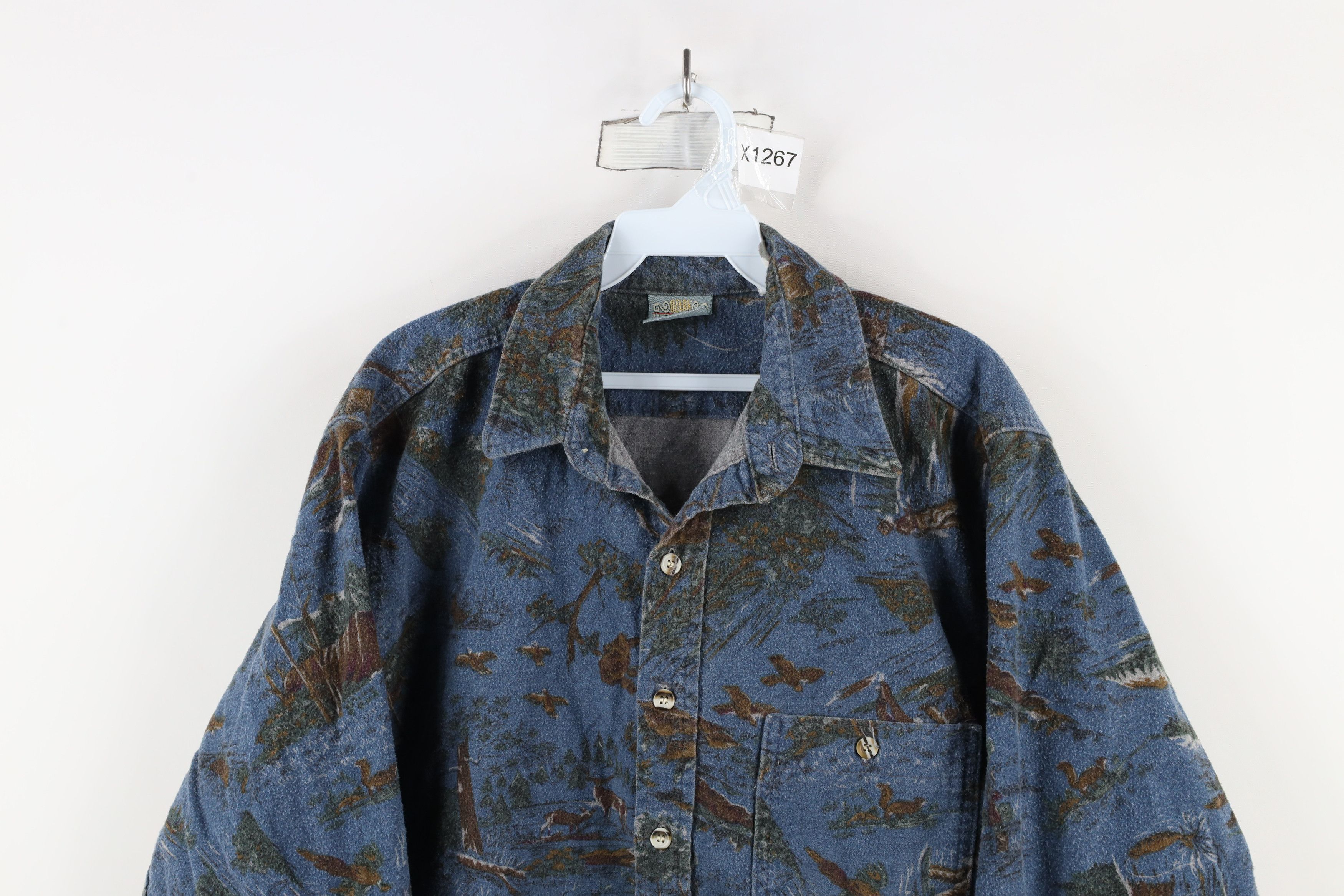 Vintage Vintage 90s Streetwear Button Shirt USA Mens Button Shirt Size US L / EU 52-54 / 3 - 2 Thumbnail
