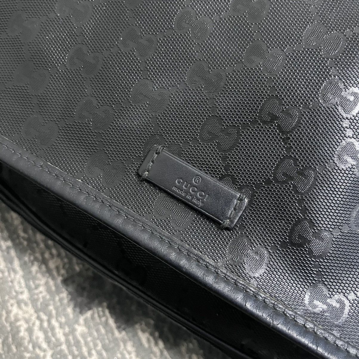 Gucci Gucci Messenger GG Supreme Lona Bandolera Hombre Black Size ONE SIZE - 4 Thumbnail