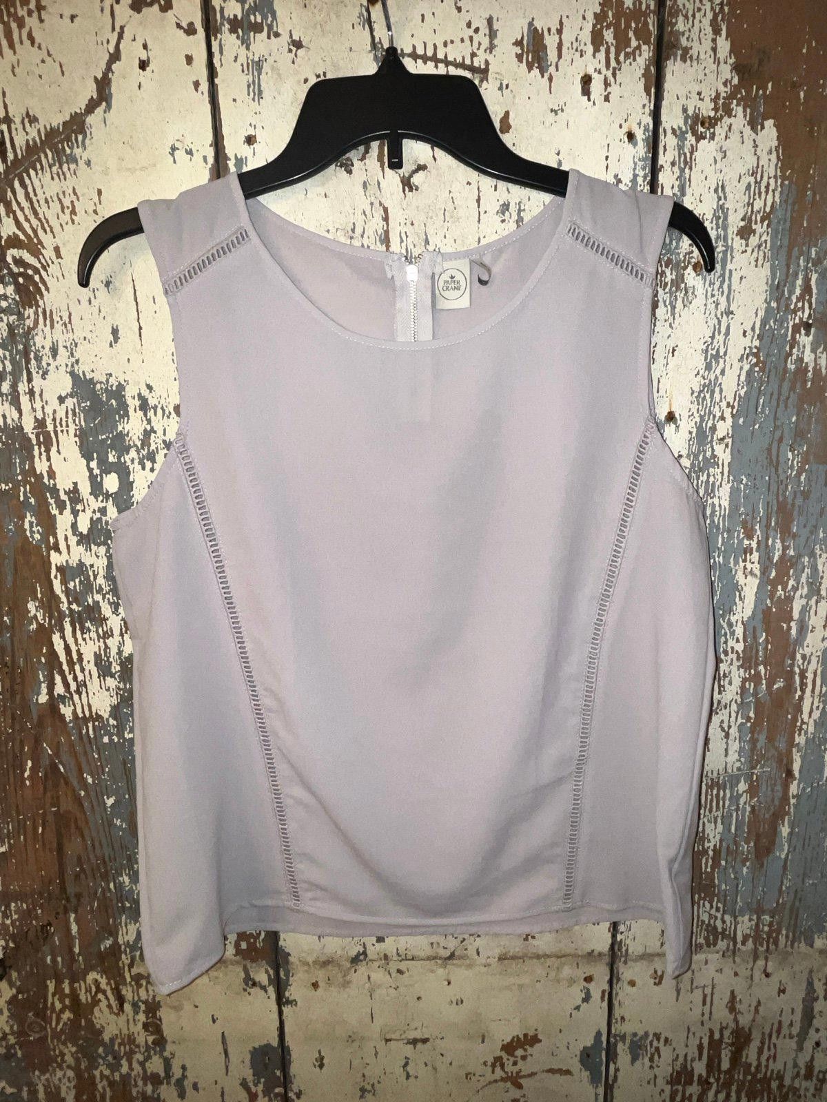 Designer J. Jill light gray sleeveless blouse, size medium Size M / US 6-8 / IT 42-44 - 2 Thumbnail