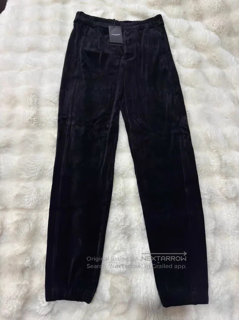 Saint Laurent Paris Saint Laurent Paris size XS Velvet Elastic Men's Long Pant Size US 27 - 1 Thumbnail