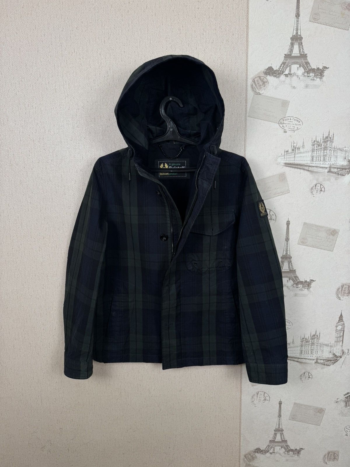 Belstaff Belstaff Watchman Wax Jacket Raincoat Checked Mens M Size US M / EU 48-50 / 2 - 1 Thumbnail
