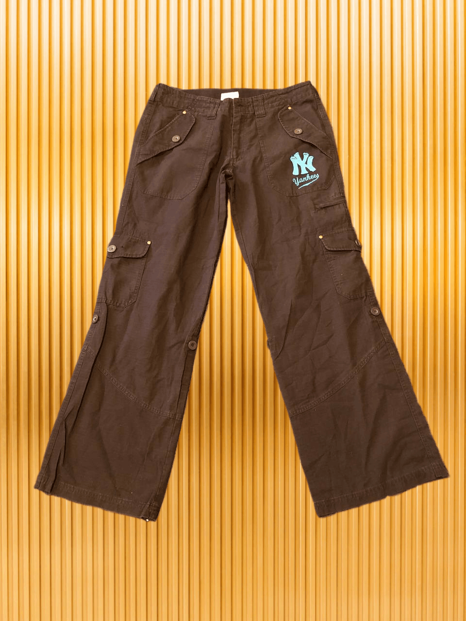 New York Yankees Vintage New York Yankees Cargo Pant Sz 12 Size 34" / US 12 / IT 48 - 1 Thumbnail