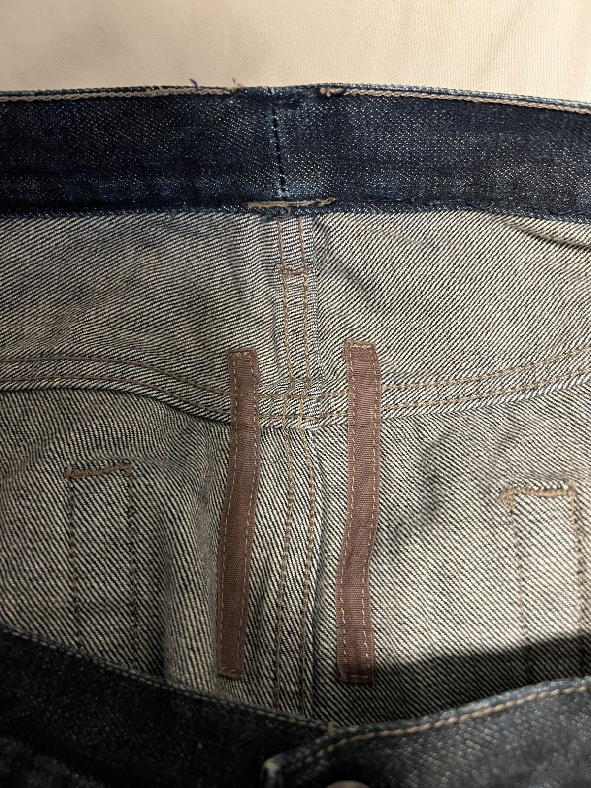 Rick Owens Drkshdw Raw Selvedge Denim Detroit Cut Jeans Size US 36 / EU 52 - 10 Thumbnail