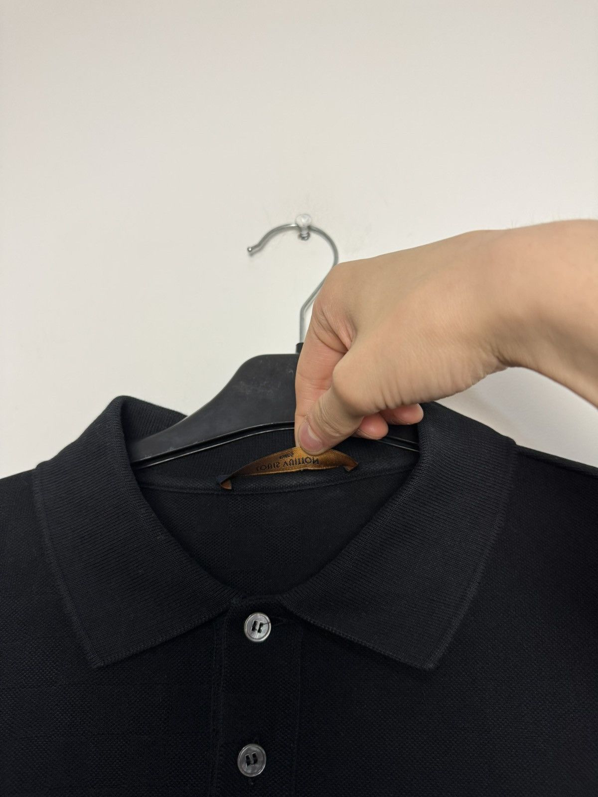 Louis Vuitton Louis Vuitton By Virgil Abloh Damier Polo Pocket Shirt Black Size US L / EU 52-54 / 3 - 11 Thumbnail