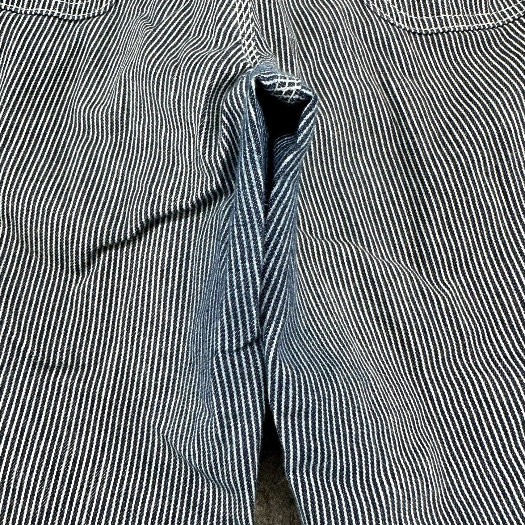 Dickies Dickies Pants Women 7 28 Blue White Carpenter Relaxed Pinstriped Hickory Jeans Workwear Straight Inseam 31 in Womens Size 28" / US 6 / IT 42 - 4 Thumbnail