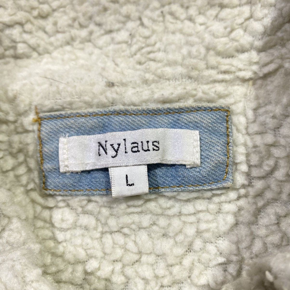 Japanese Brand Nylaus Blue Washed Denim Trucker Jacket Jeans Size US L / EU 52-54 / 3 - 4 Thumbnail
