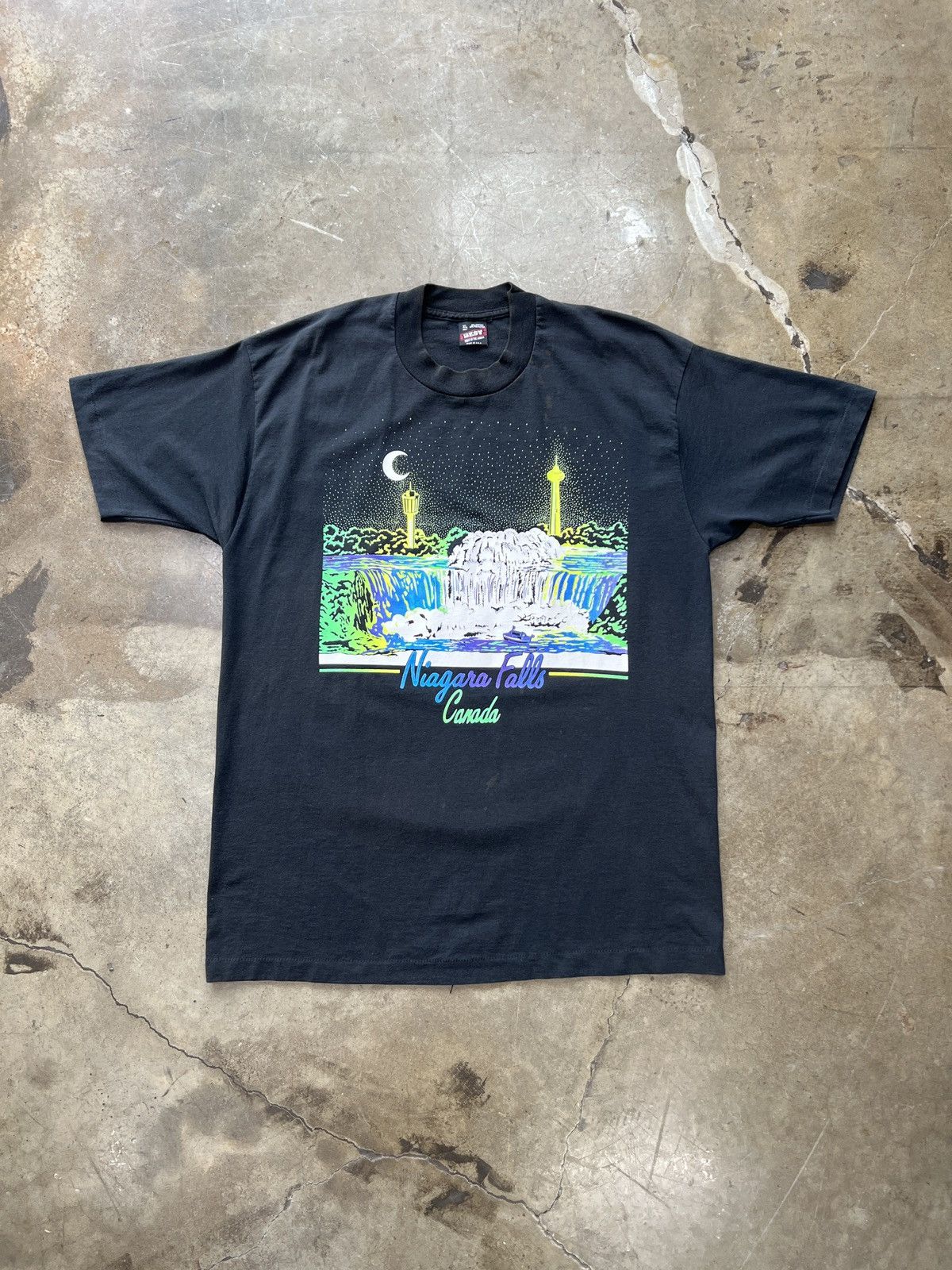 Vintage Vintage Single Stitch Niagara Falls Neon Vacation Tee XL Size US XL / EU 56 / 4 - 2 Thumbnail
