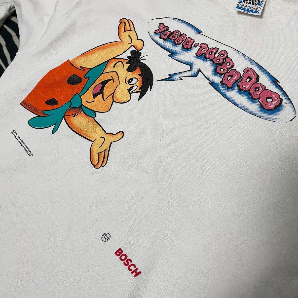 Cartoon Network Vintage 90s Cartoon Network The Flinstones Sweatshirt Size US XL / EU 56 / 4 - 4 Thumbnail