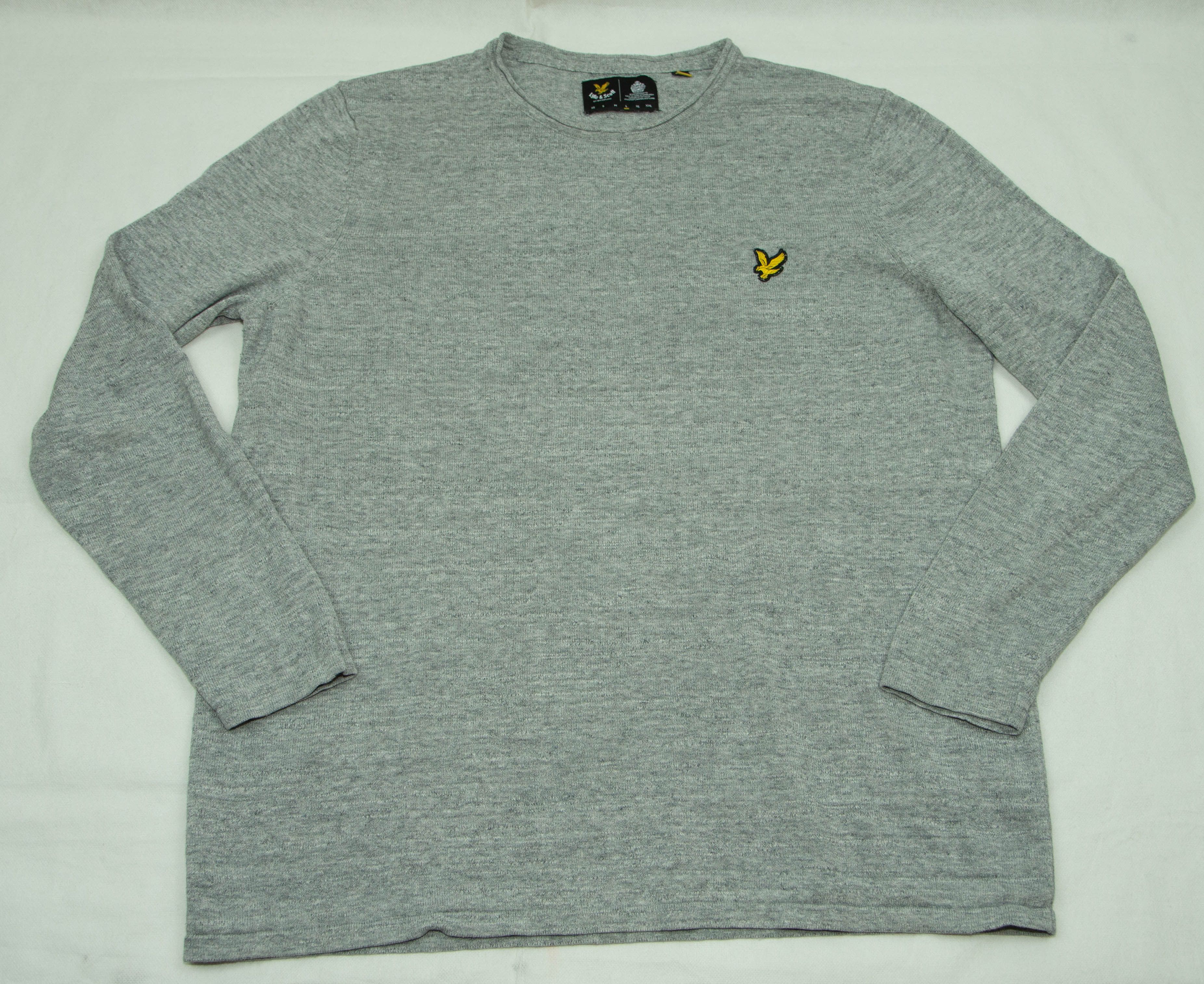 Lyle & Scott MENS LYLE AND SCOTT TOP JUMPER LINEN SIZE L SLIM Size US L / EU 52-54 / 3 - 2 Thumbnail