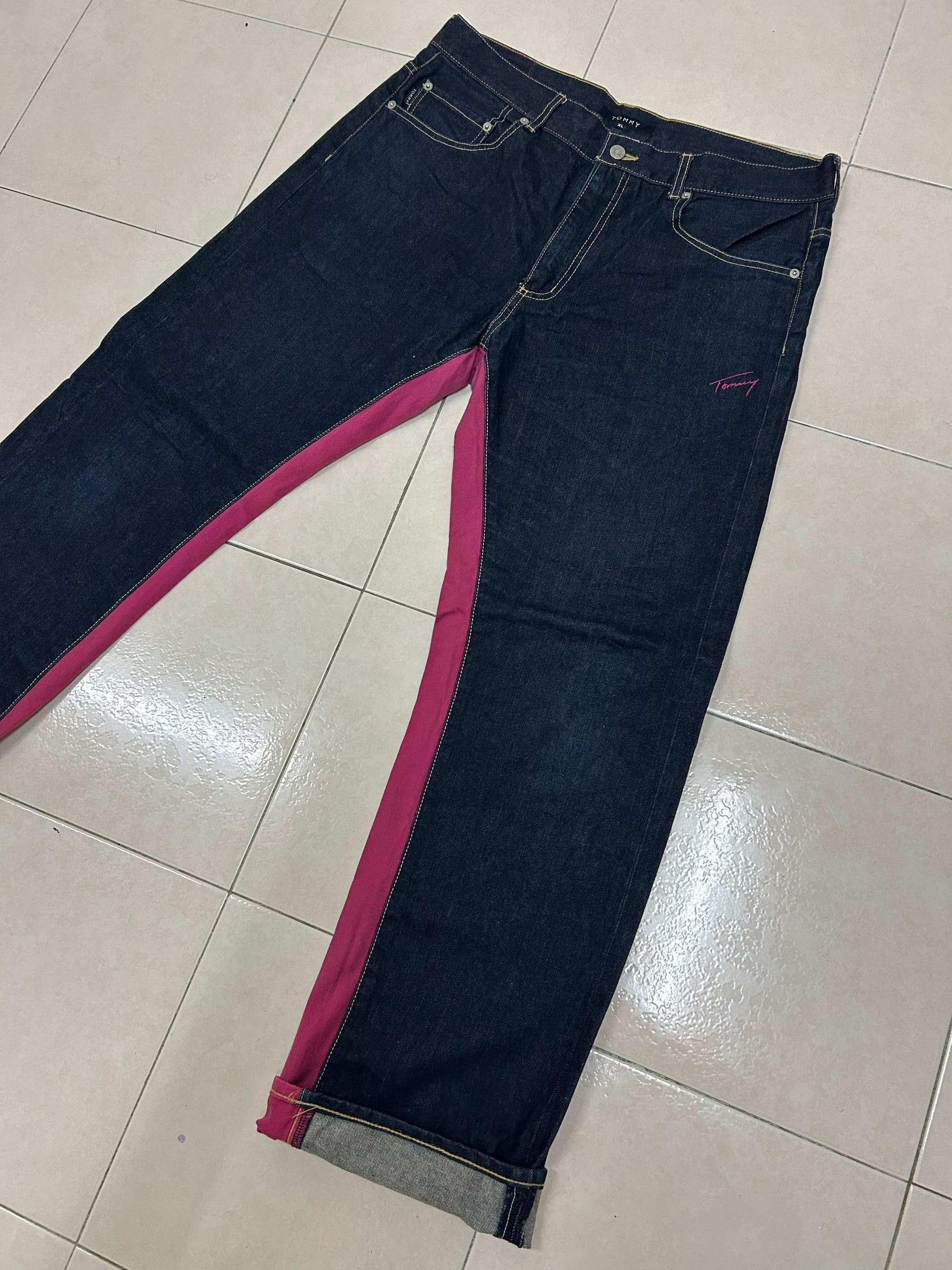 Tommy Hilfiger 💥Rare💥 Evisu Inspired Tommy N.Y.C Denim Size US 37 - 9 Thumbnail