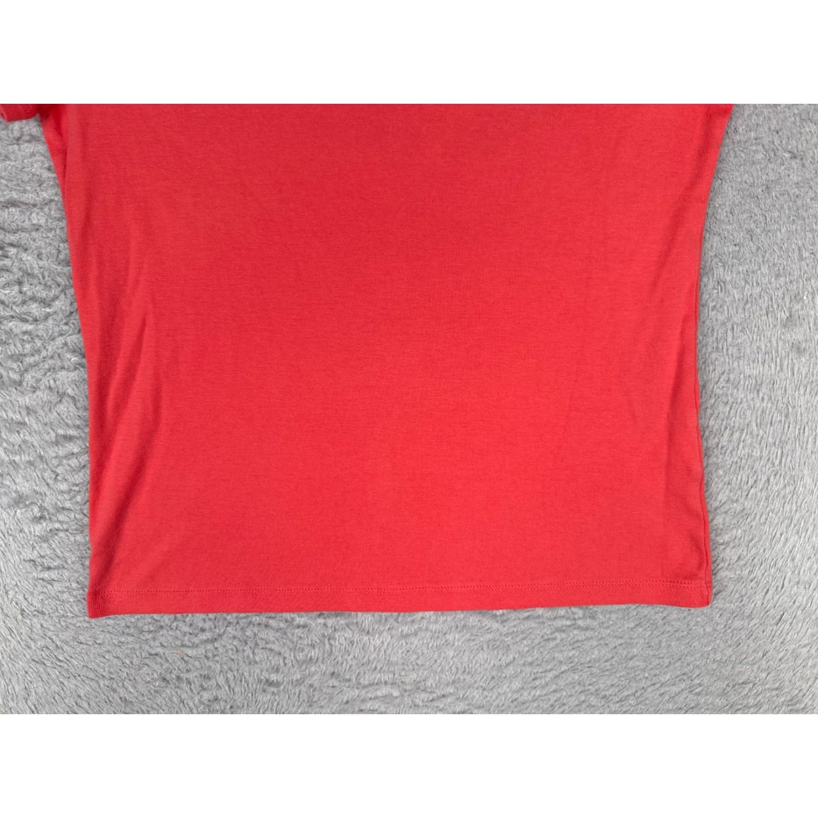 Tommy Hilfiger Tommy Hilfiger Shirt Women Large Pink V-Neck Short Sleeve 100% Cotton Size L / US 10 / IT 46 - 5 Thumbnail