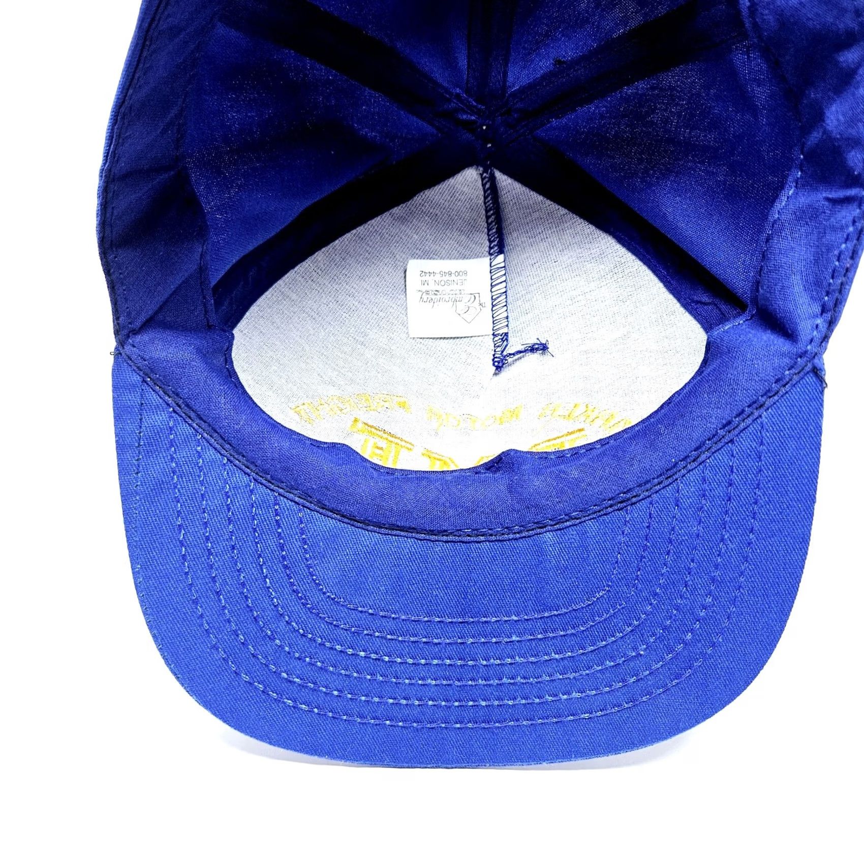 Parker VINTAGE Parker Motor Freight Made In USA 90s Blue Trucker Hat Logo Men One Size Blue USA 90s Trucker Hat Mens Size ONE SIZE - 6 Thumbnail