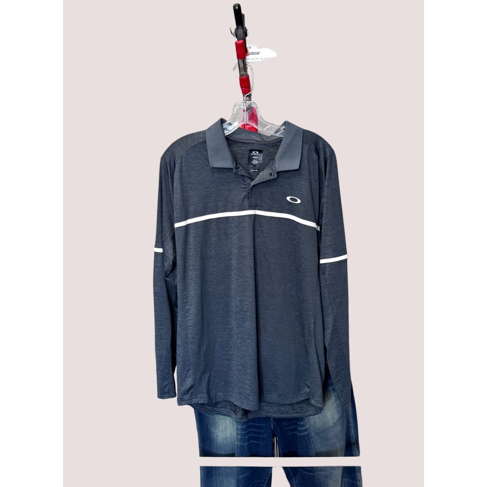 Oakley Oakley Long Sleeve Hydro Lux POLO SHIRT Medium M Mens Size US M / EU 48-50 / 2 - 1 Thumbnail