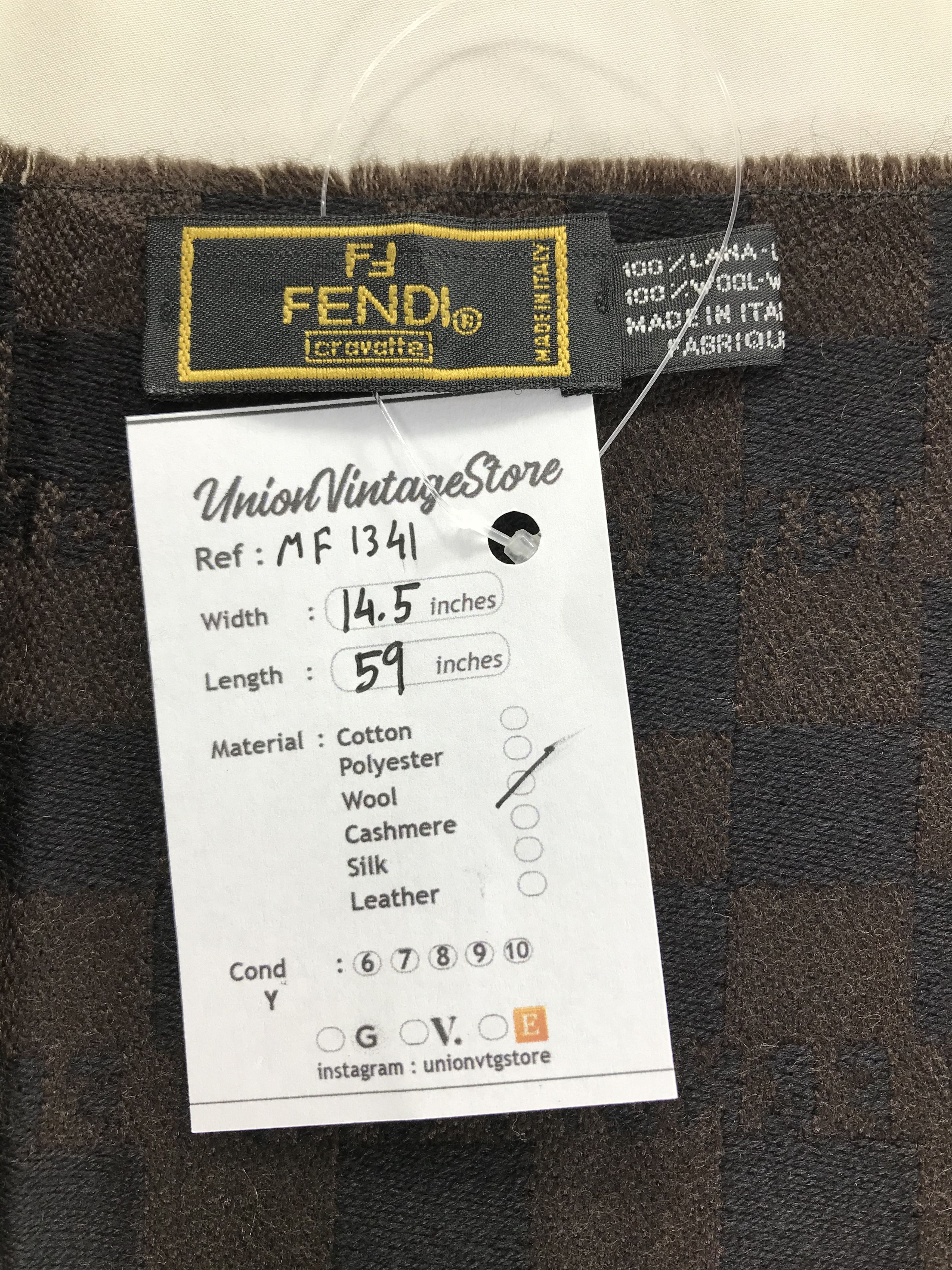Fendi Vintage Fendi Scarf/Muffler/Neckwear MF1341 Size ONE SIZE - 4 Thumbnail