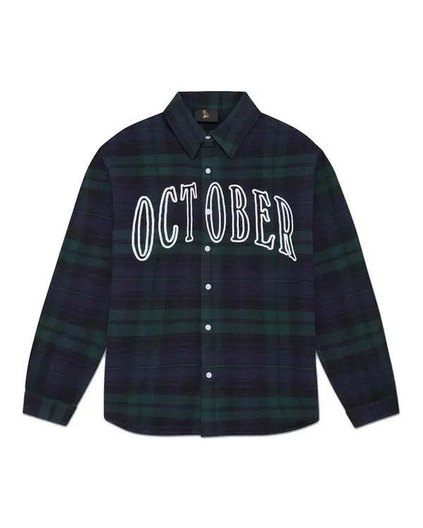 October's Very Own NWT OVO Green and Black Plaid Shirt SS23 Medium Size US M / EU 48-50 / 2 - 1 Thumbnail