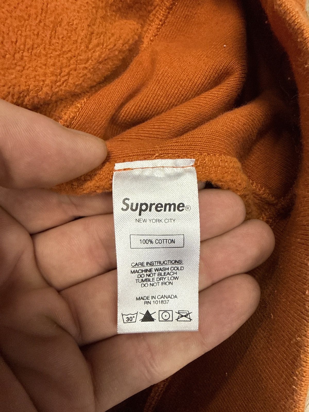Supreme Supreme 2018 embroidered hood orange Size US M / EU 48-50 / 2 - 3 Thumbnail