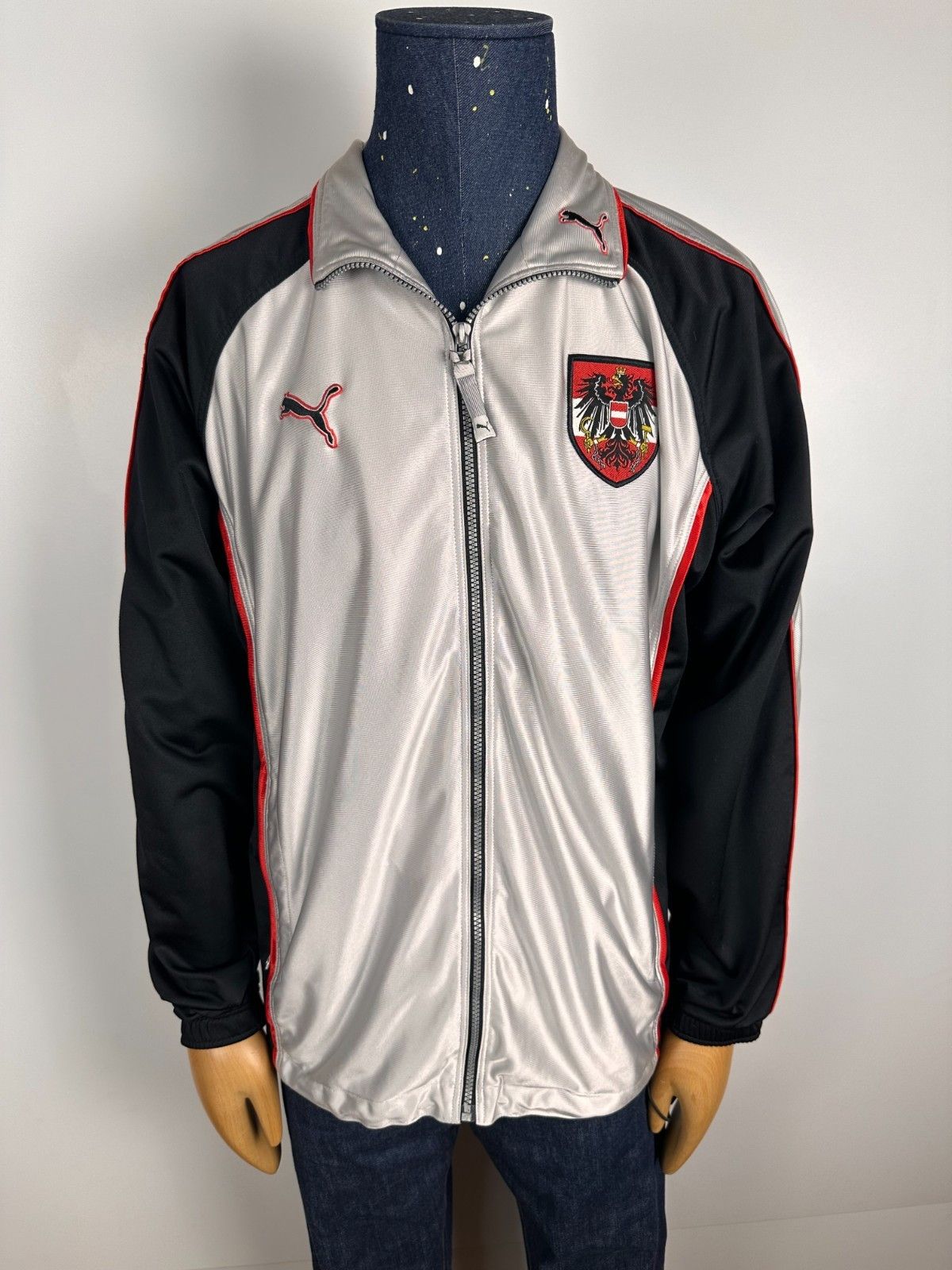 Puma Vintage Austria Track Football Soccer Jacket 1998 Puma M Size US M / EU 48-50 / 2 - 1 Thumbnail